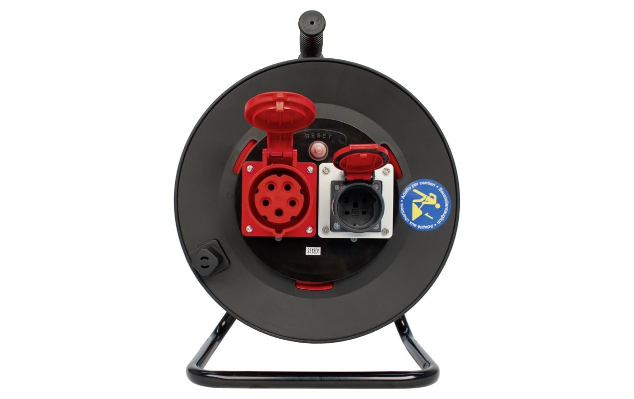 STEFFEN Kabelrolle GR1 33 m CEE16/5 + T25, Schwarz STEFFEN Kabelrolle GR1 33 m CEE16/5 + T25, Schwarz