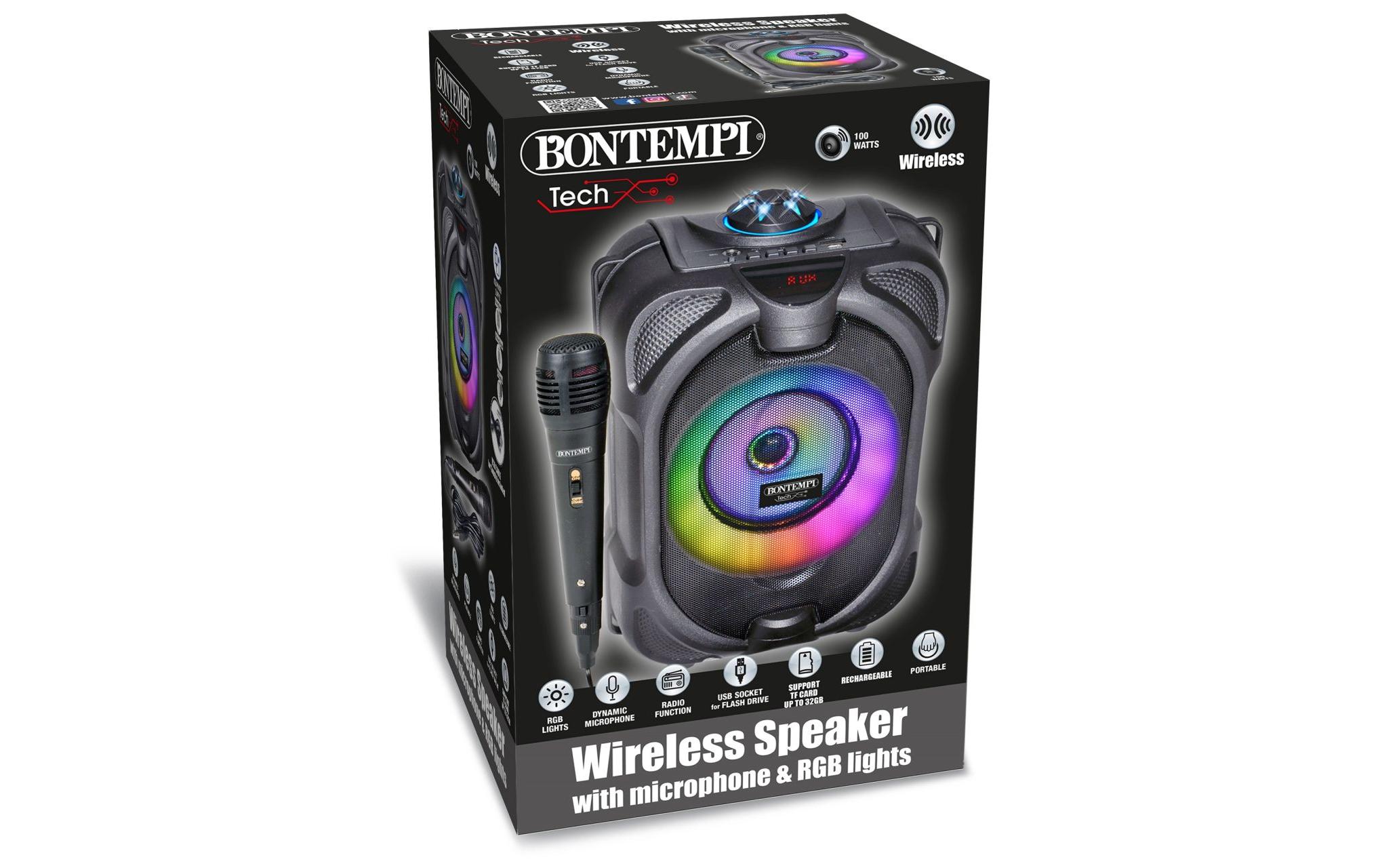 Bontempi Wireless Lautsprecher mit Mikrofon 80W