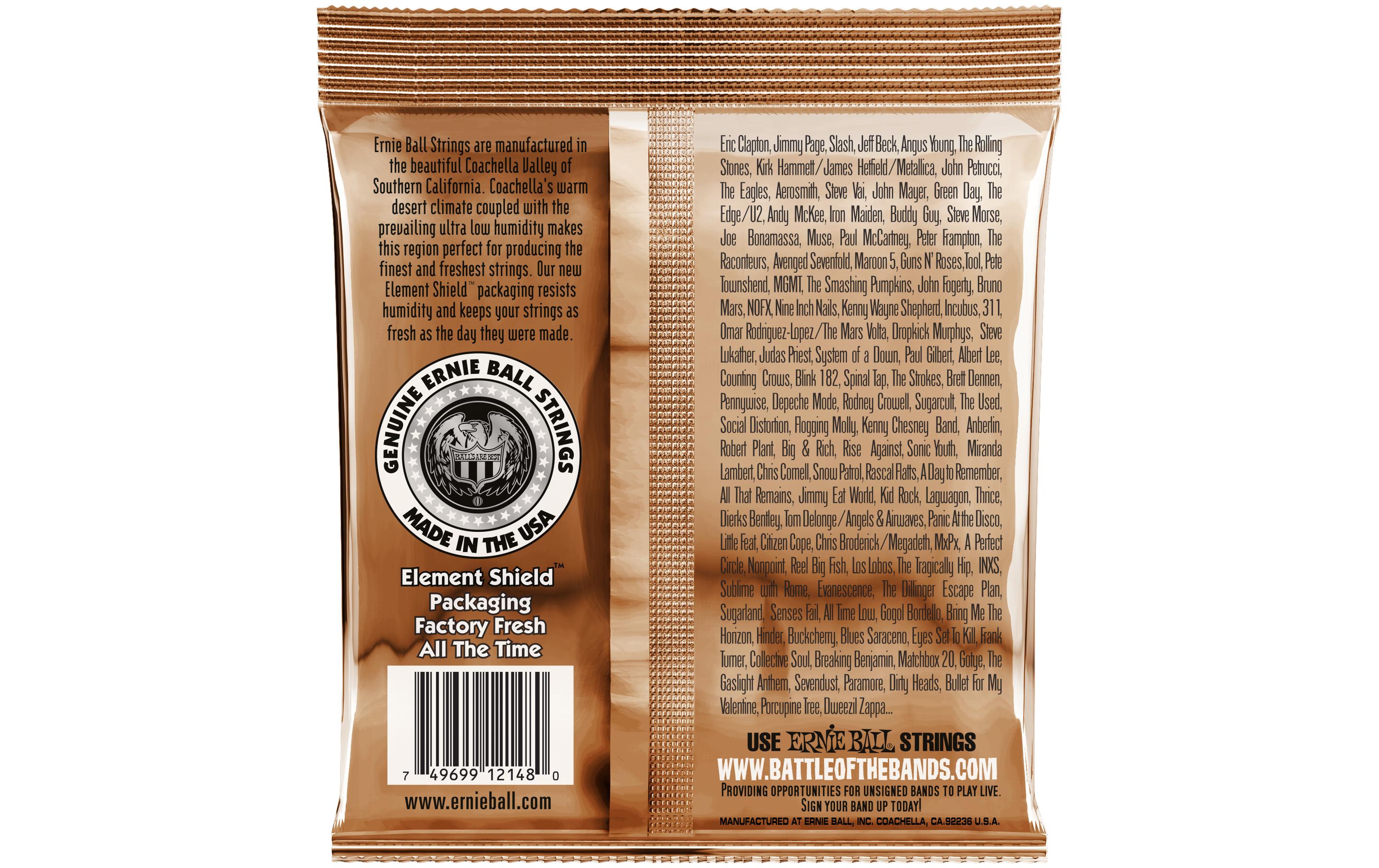 Ernie Ball Gitarrensaiten 2148 Earthwood PB – Light 11-52