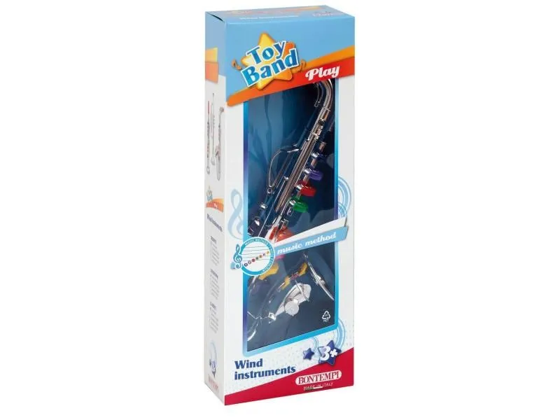 Bontempi Musikinstrument Saxophon mit 8 farbigen Tasten Bontempi Musikinstrument Saxophon mit 8 farbigen Tasten