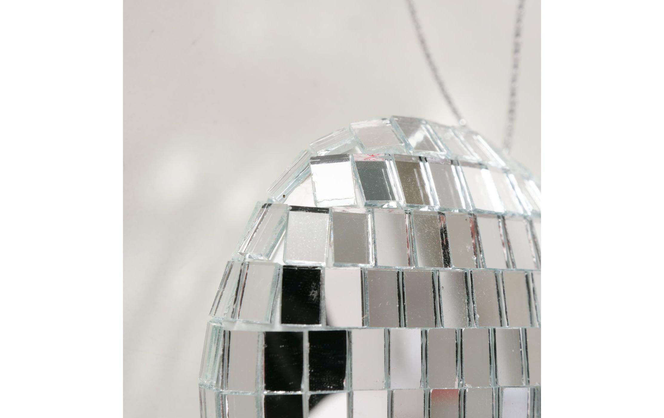 Boltze Weihnachtsschmuck Herz Disco Silber, 10 x 10 cm