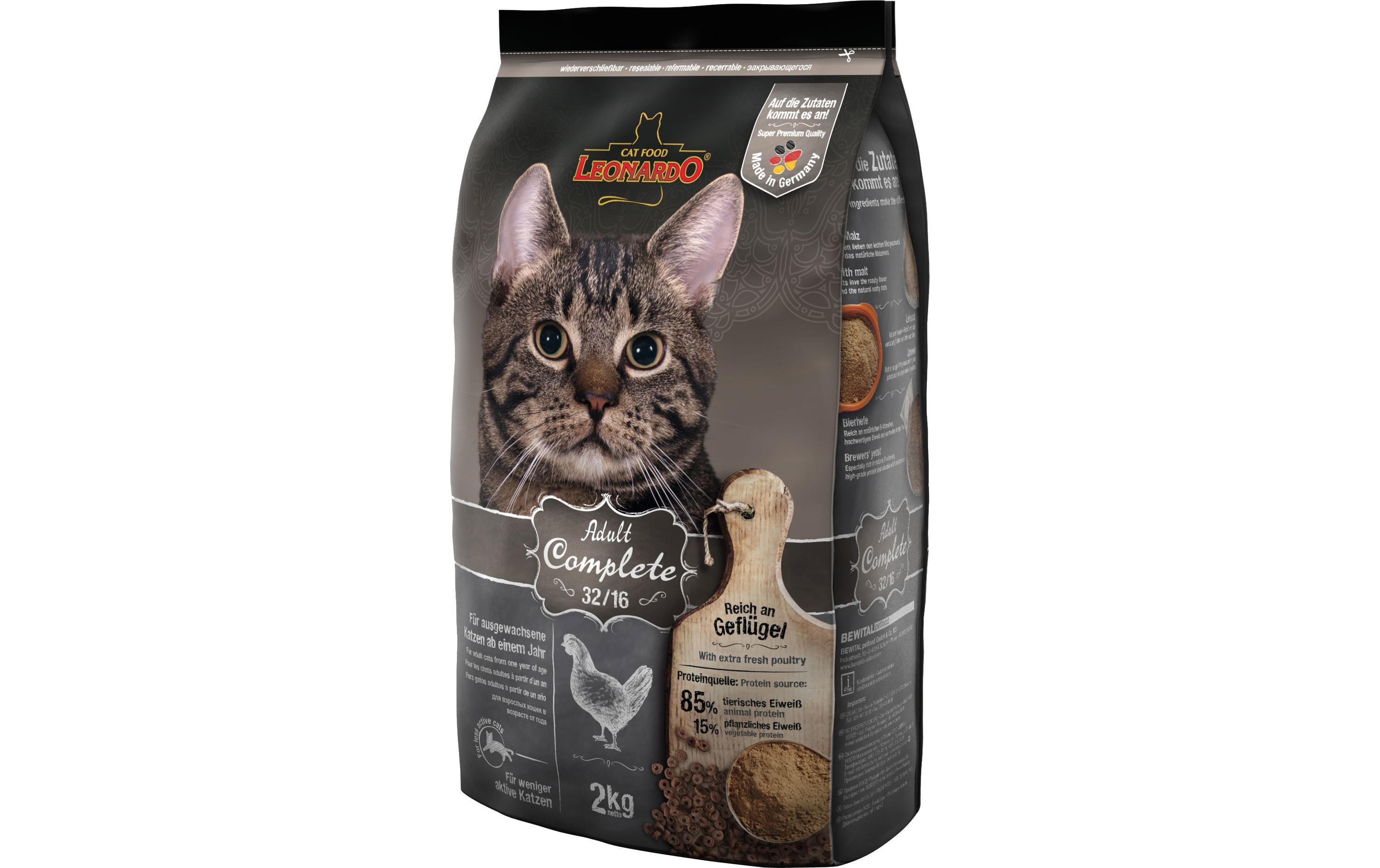 Leonardo Cat Food Trockenfutter Adult Complete 32/16, 2 kg