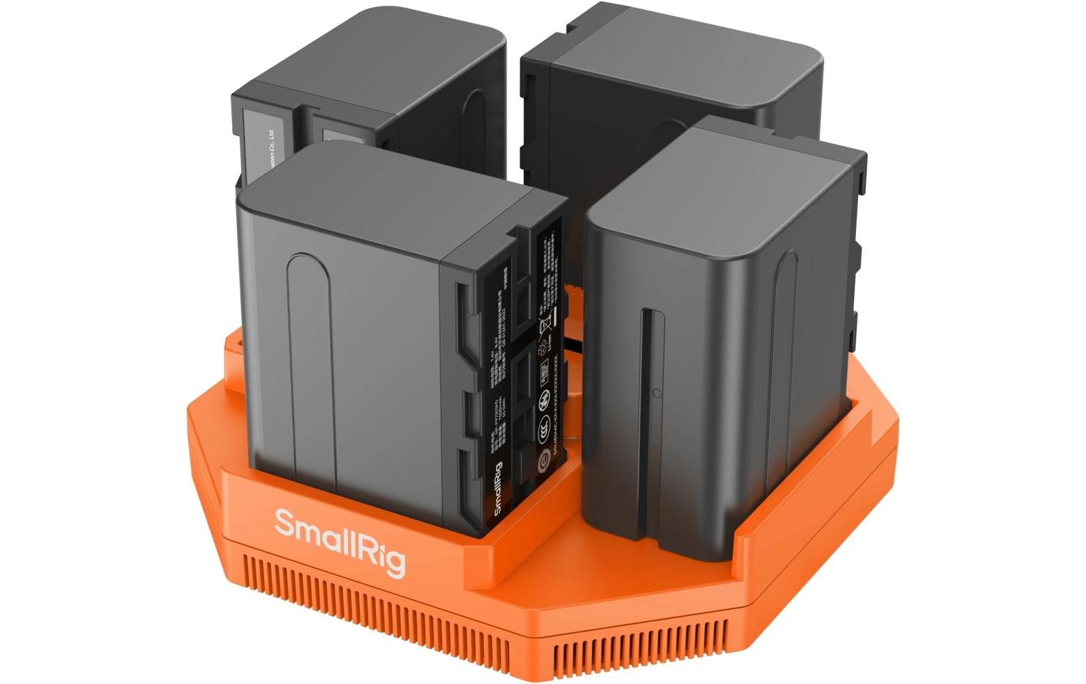 Smallrig NP-F 4-Kanal Kamera-Akkuladegerät