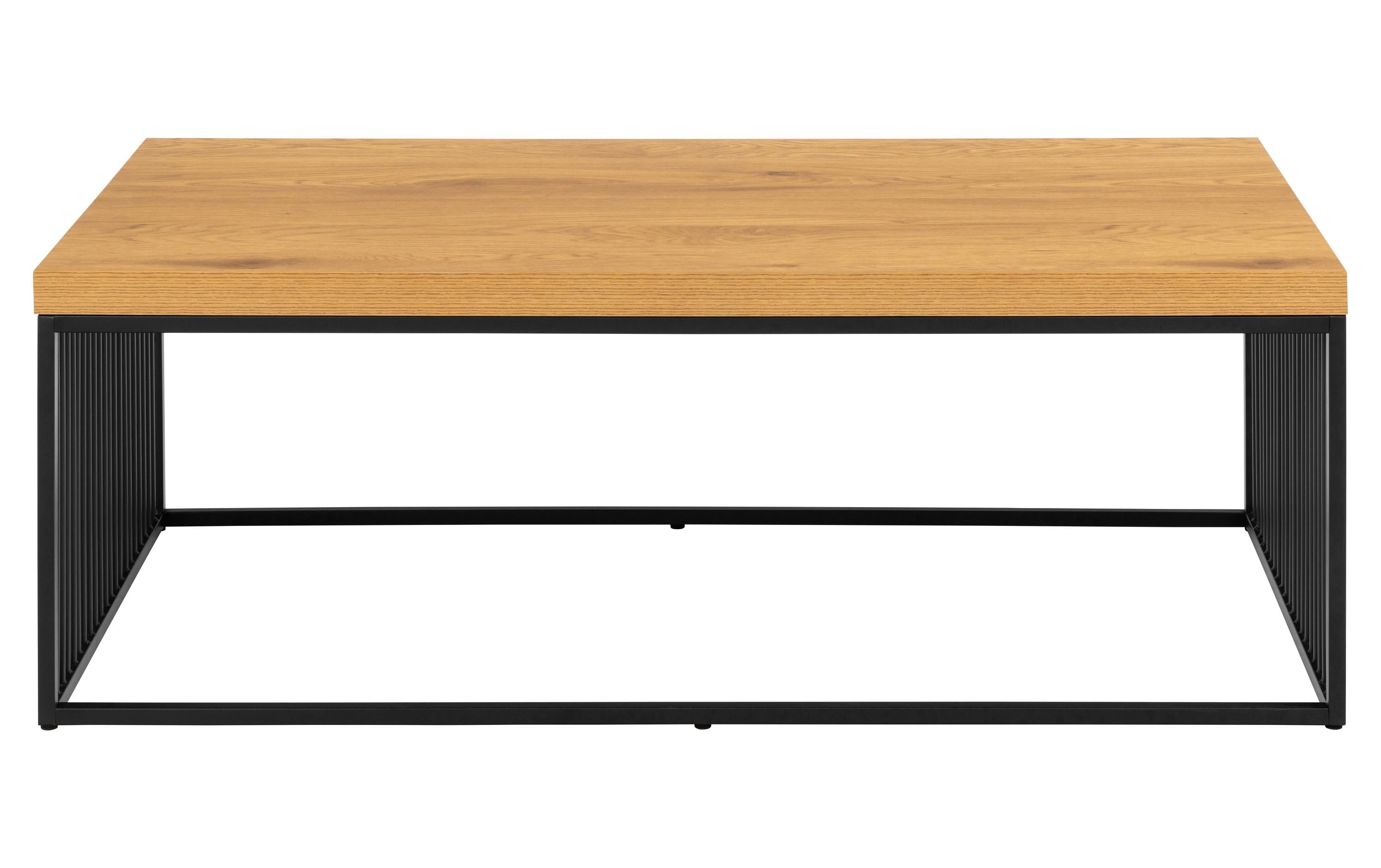 AC Design Couchtisch Strington 120 x 60 x 42 cm, Braun/Schwarz