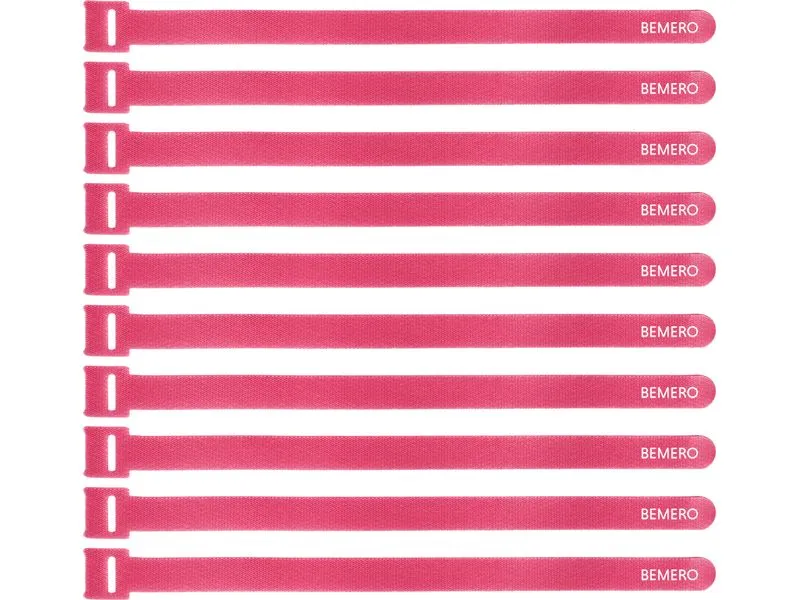 Bemero Kabelklett 30015PK-MP 10 Stück, Pink Bemero Kabelklett 30015PK-MP 10 Stück, Pink