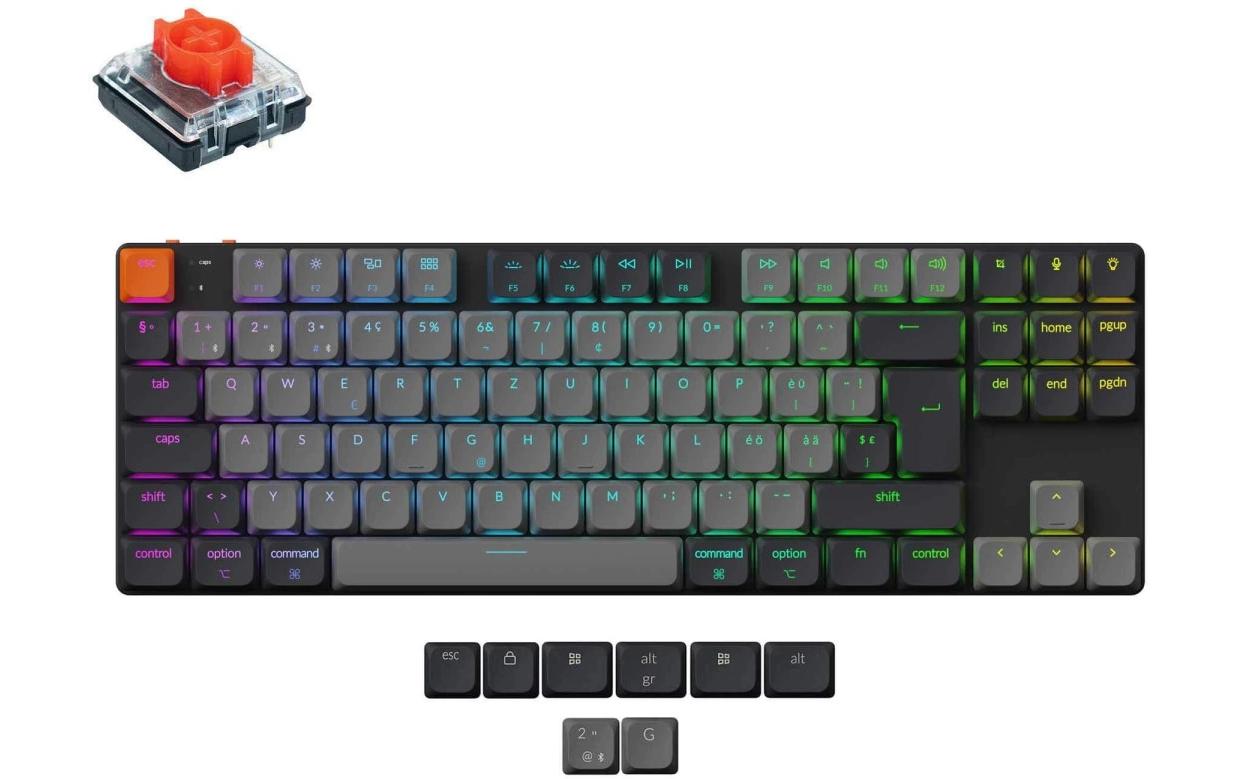 Keychron Gaming-Tastatur K1 QMK Version 6 Red Switch
