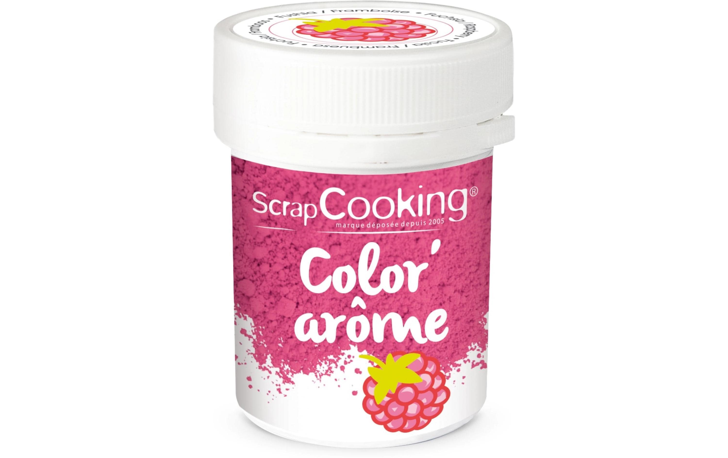 ScrapCooking Lebensmittelfarbenpulver mit Aroma Himbeere Pulver Rosa 10 g ScrapCooking Lebensmittelfarbenpulver mit Aroma Himbeere Pulver Rosa 10 g