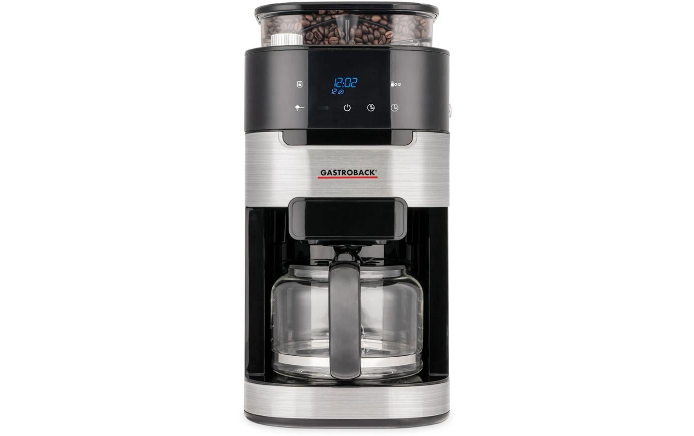 Gastroback Filterkaffeemaschine Grind & Brew Pro Thermo Schwarz/Silber Gastroback Filterkaffeemaschine Grind & Brew Pro Thermo Schwarz/Silber