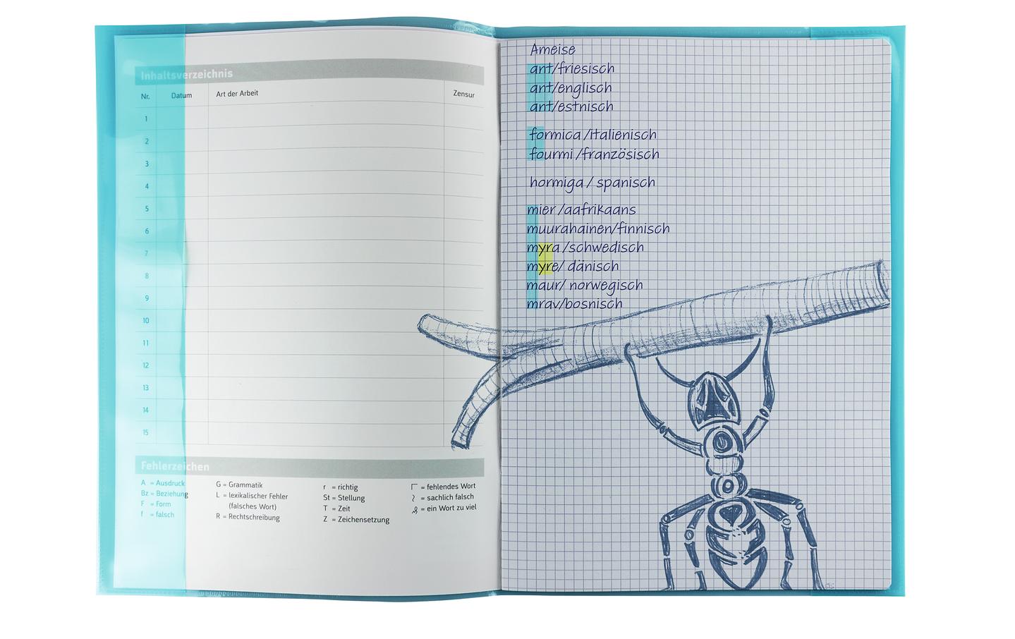 HERMA Einbandfolie Plus A4 Türkis