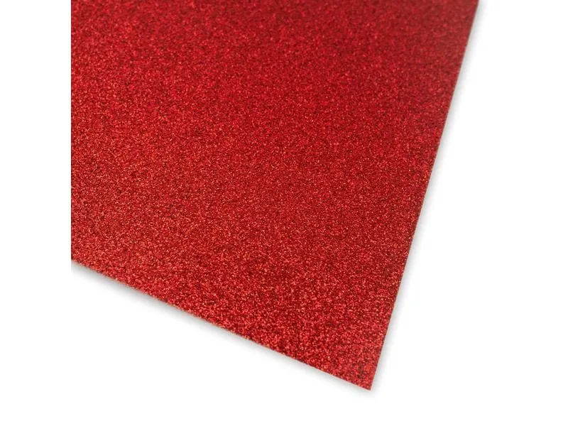 URSUS Glitzerkarton A4, 300 g/m², 10 Blatt, Rot URSUS Glitzerkarton A4, 300 g/m², 10 Blatt, Rot