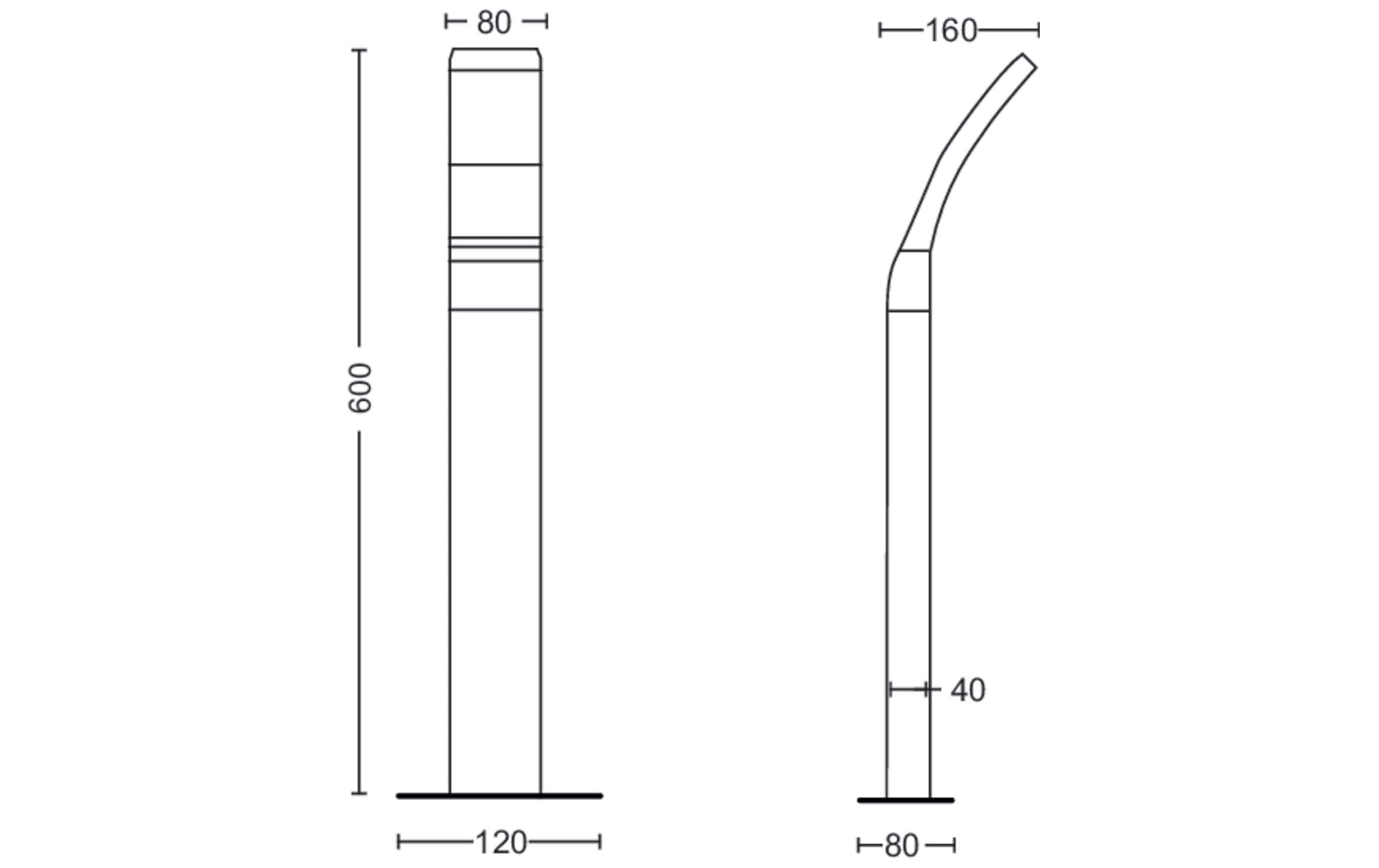 Philips Sockelleuchte Splay, 12 W, 1100 lm, 2700 K, 60 cm, Anthrazit Philips Sockelleuchte Splay, 12 W, 1100 lm, 2700 K, 60 cm, Anthrazit