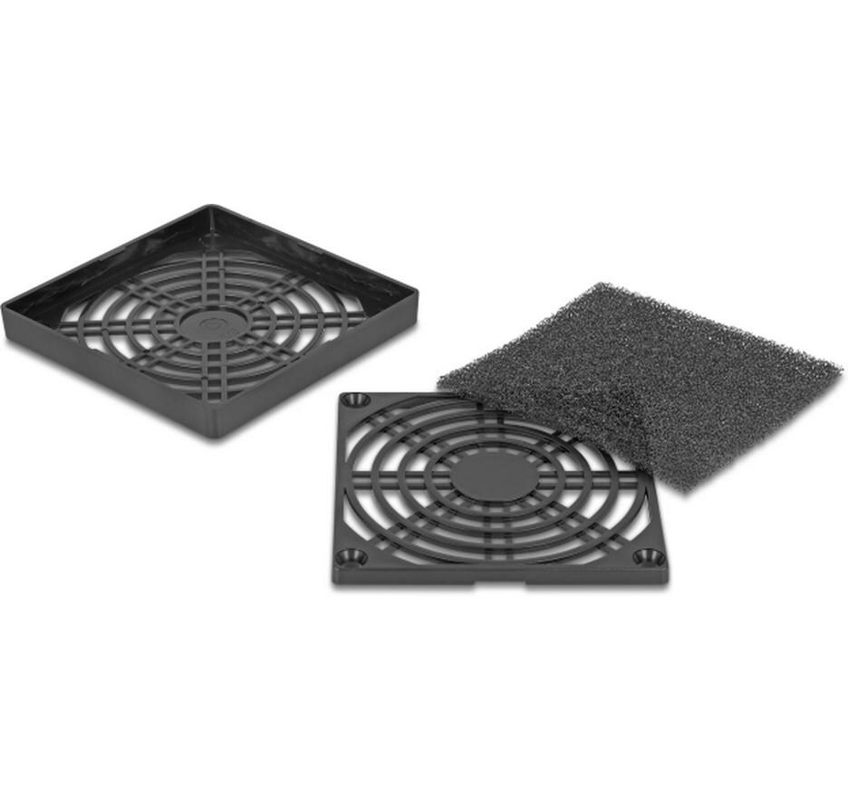 Delock Lüftergitter mit Staubfilter 80 x 80 mm