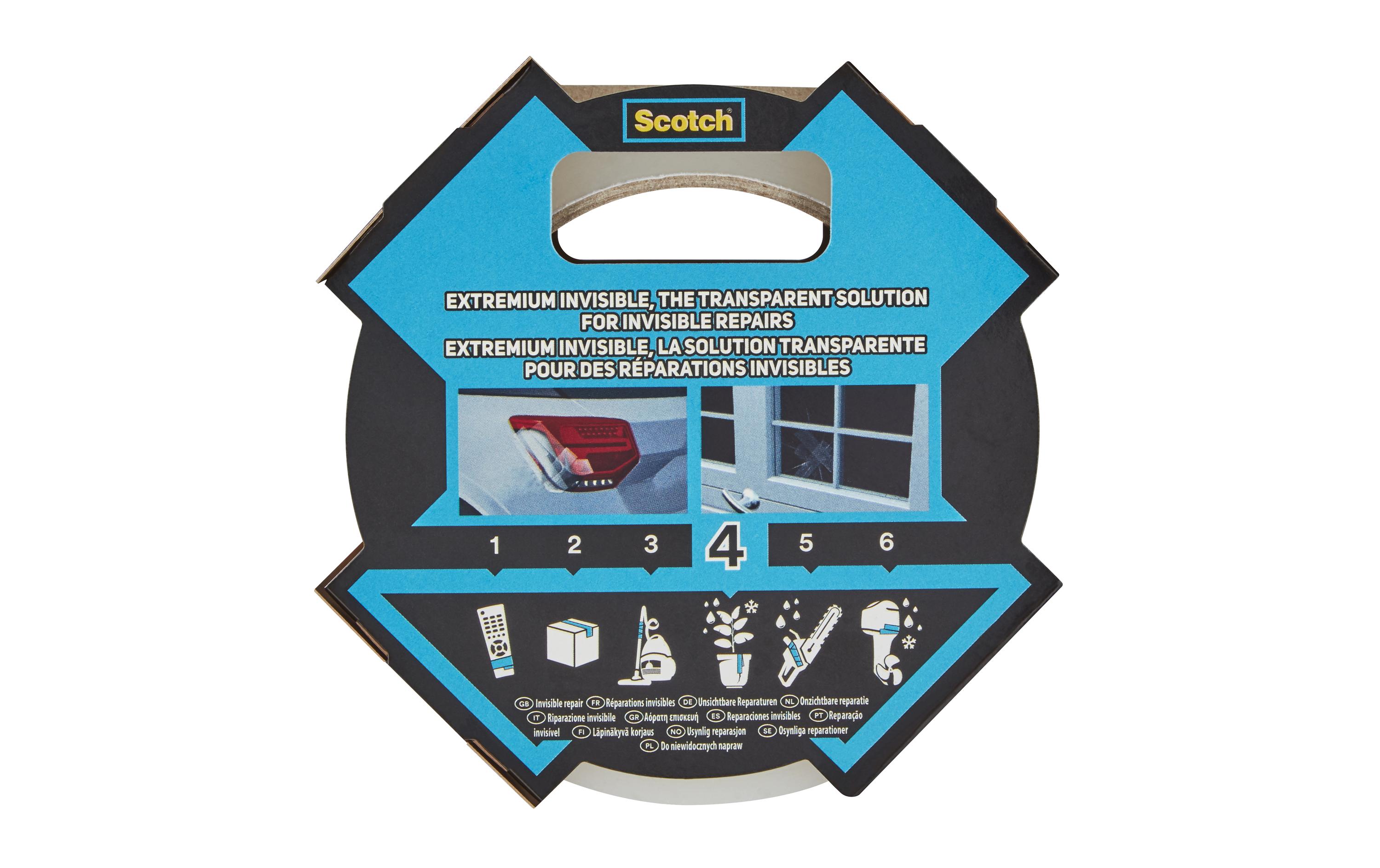 3M Gewebeband Scotch Extremium INVISIBLE 48 mm x 20 m, Klar