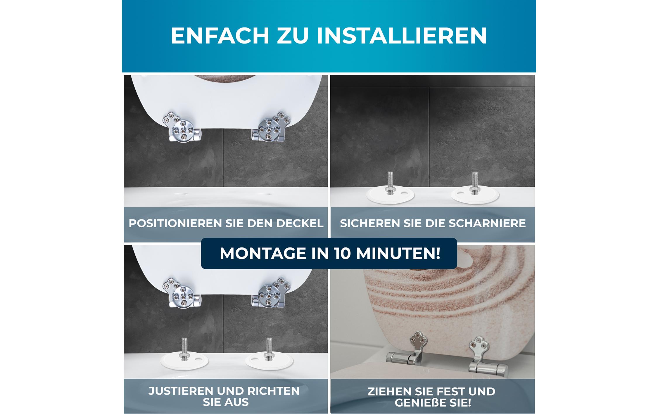 Benkstein Toilettensitz MDF, Beige