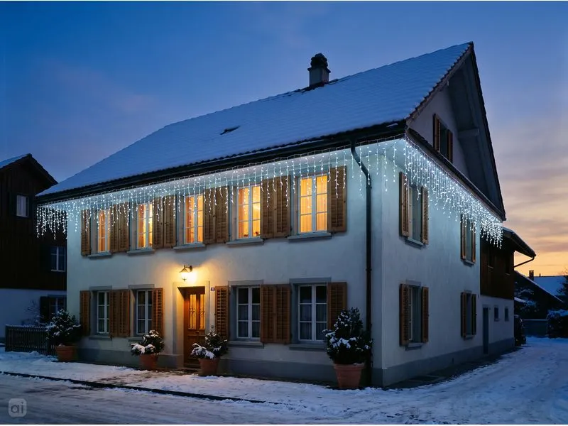 COCON Eiszapfen-Lichterkette LED Neutralweiss, 5.8 m