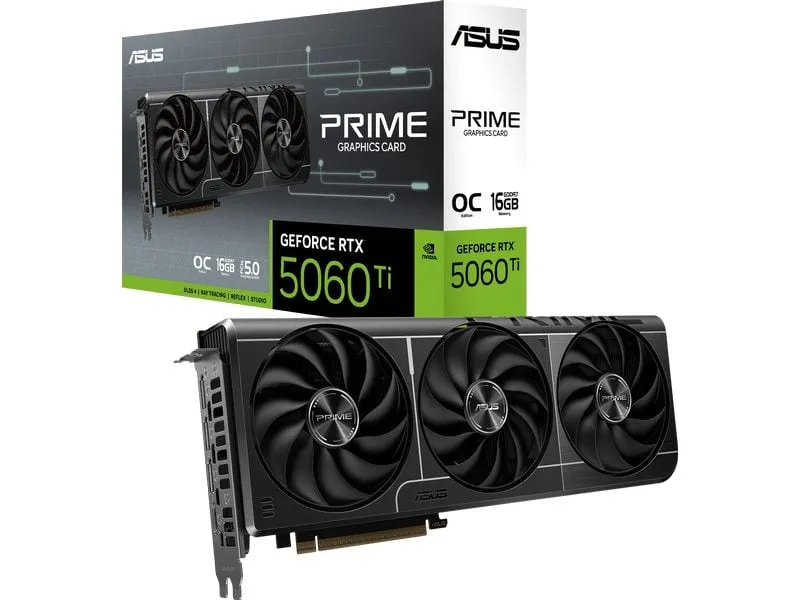 ASUS Grafikkarte Prime GeForce RTX 5060 Ti 16 GB OC Edition ASUS Grafikkarte Prime GeForce RTX 5060 Ti 16 GB OC Edition