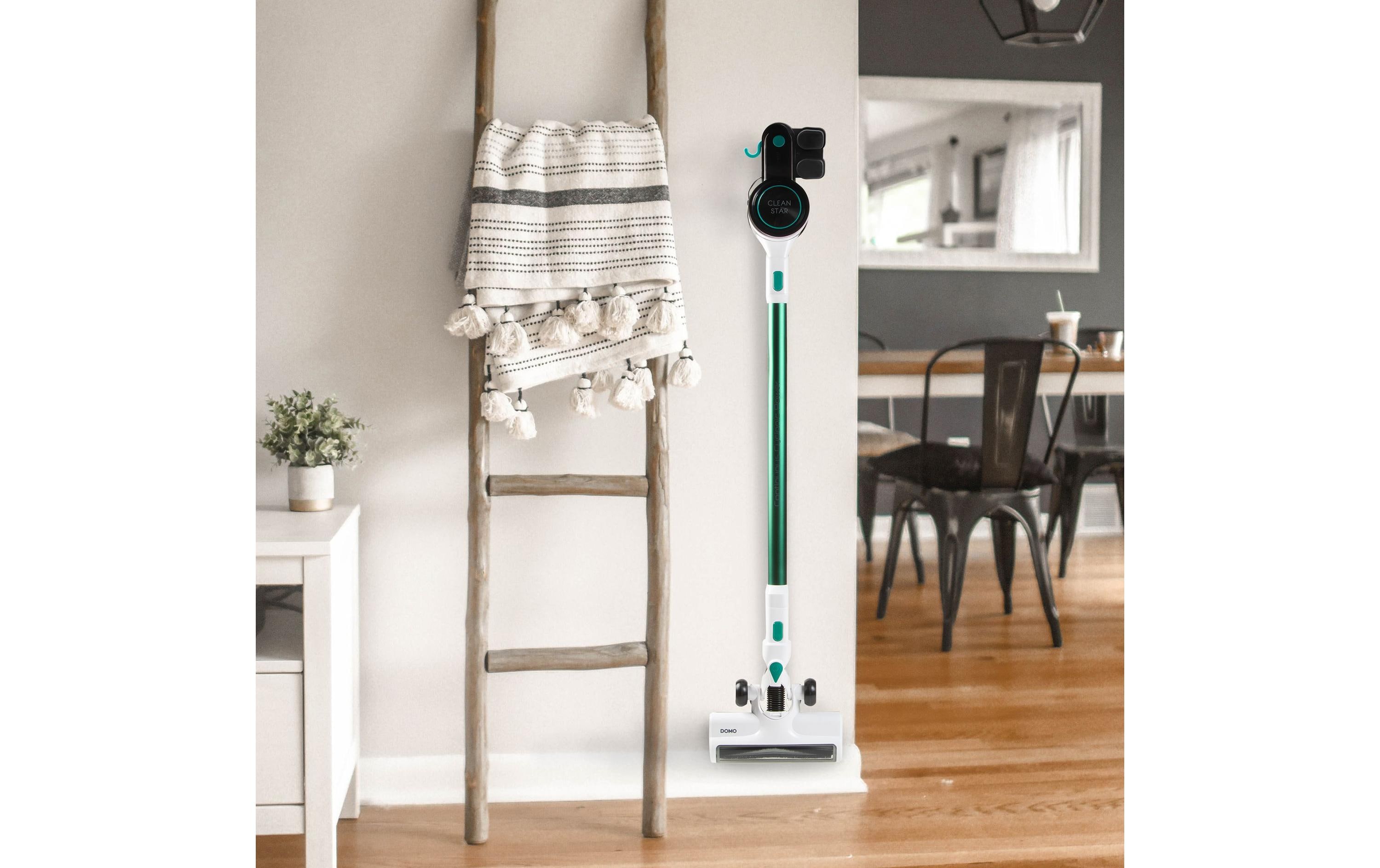 Domo Akku-Hand- und Stielsauger DO241SV Grün/Schwarz/Weiss