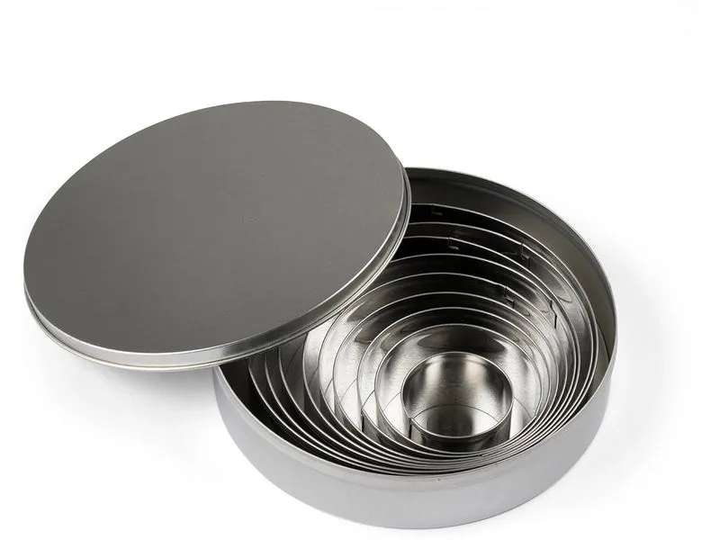 Blomsterberg Guetzli-Ausstecher-Set Kreise, 9-teilig, Stahl Blomsterberg Guetzli-Ausstecher-Set Kreise, 9-teilig, Stahl
