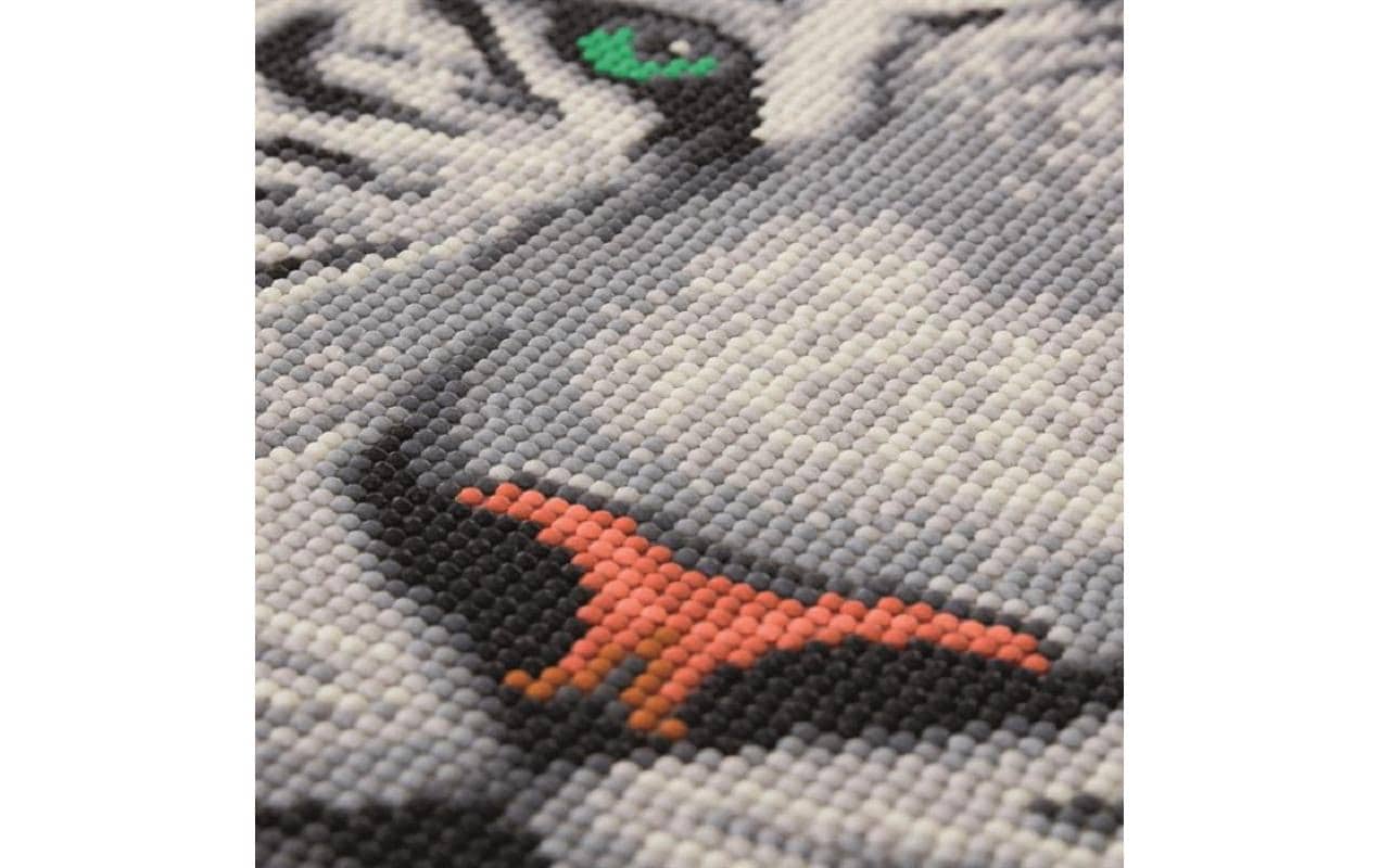 CRAFT Buddy Bastelset Crystal Art Kit White Tiger 30 x 30 cm