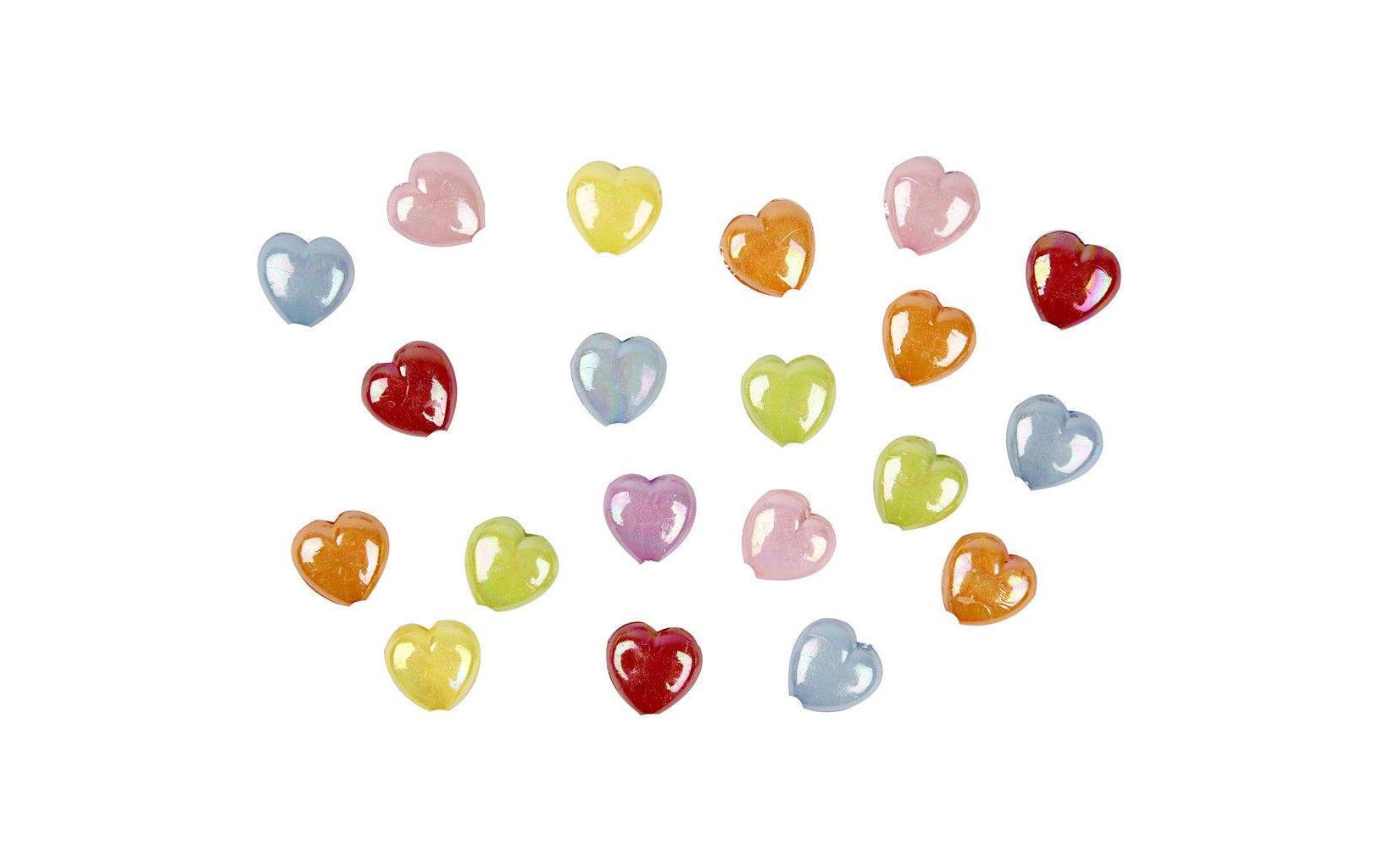 Creativ Company Kunststoffperlen 25 mm x 15 mm Herzen Creativ Company Kunststoffperlen 25 mm x 15 mm Herzen