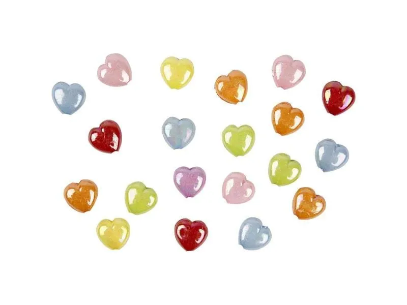 Creativ Company Kunststoffperlen 25 mm x 15 mm Herzen Creativ Company Kunststoffperlen 25 mm x 15 mm Herzen