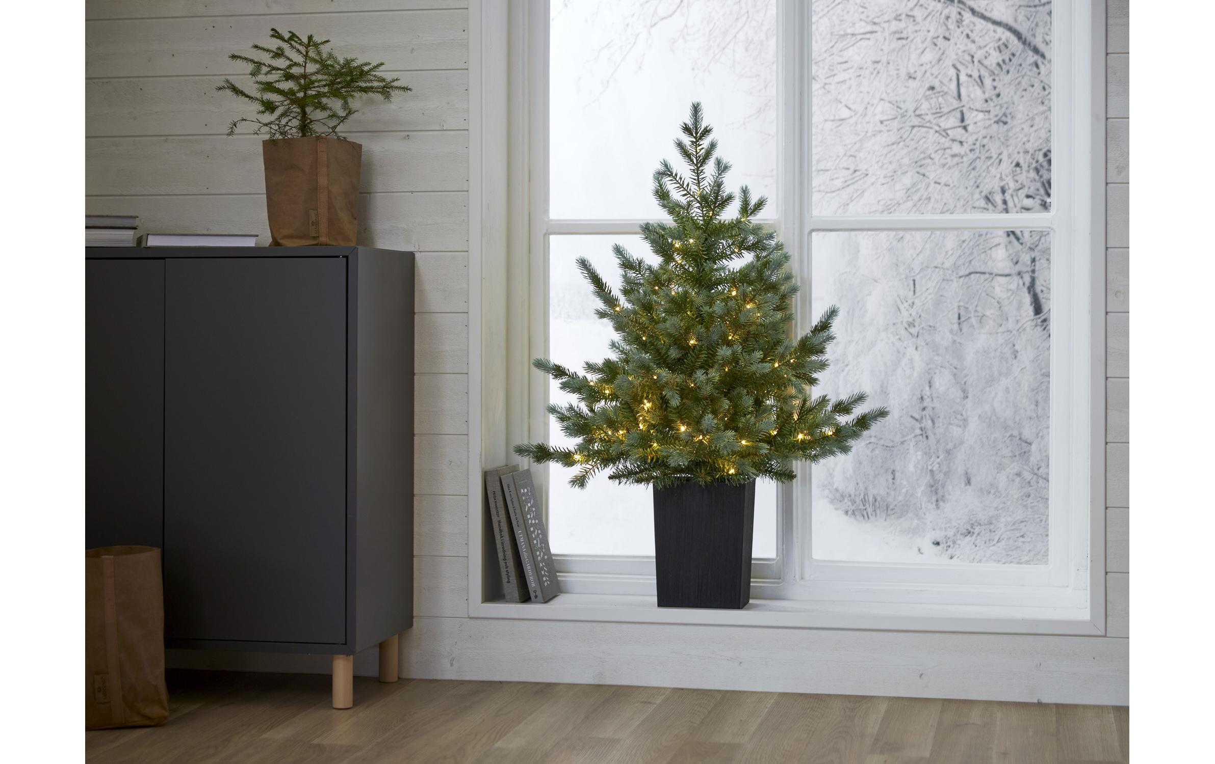 Star Trading Weihnachtsbaum LED Greyland M, 80 LEDs, 95 cm, Grün