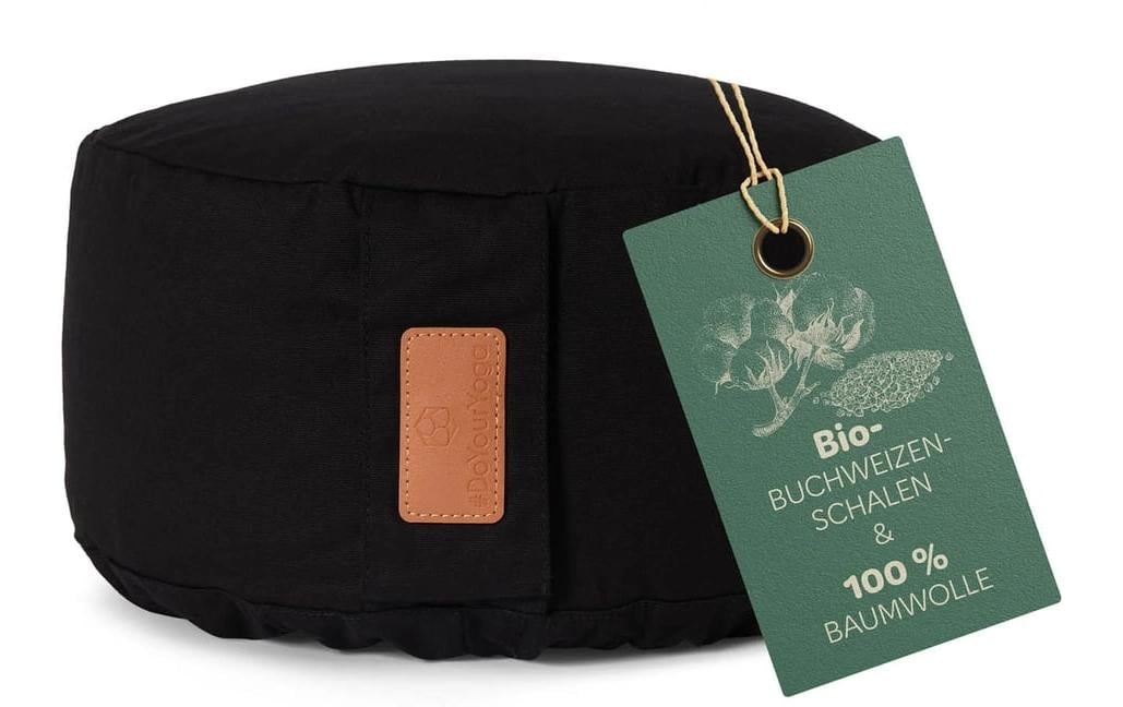 DoYourYoga Yoga-Kissen Vishnu Buchweizenschalen, Schwarz DoYourYoga Yoga-Kissen Vishnu Buchweizenschalen, Schwarz