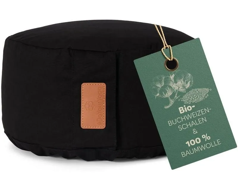 DoYourYoga Yoga-Kissen Vishnu Buchweizenschalen, Schwarz DoYourYoga Yoga-Kissen Vishnu Buchweizenschalen, Schwarz