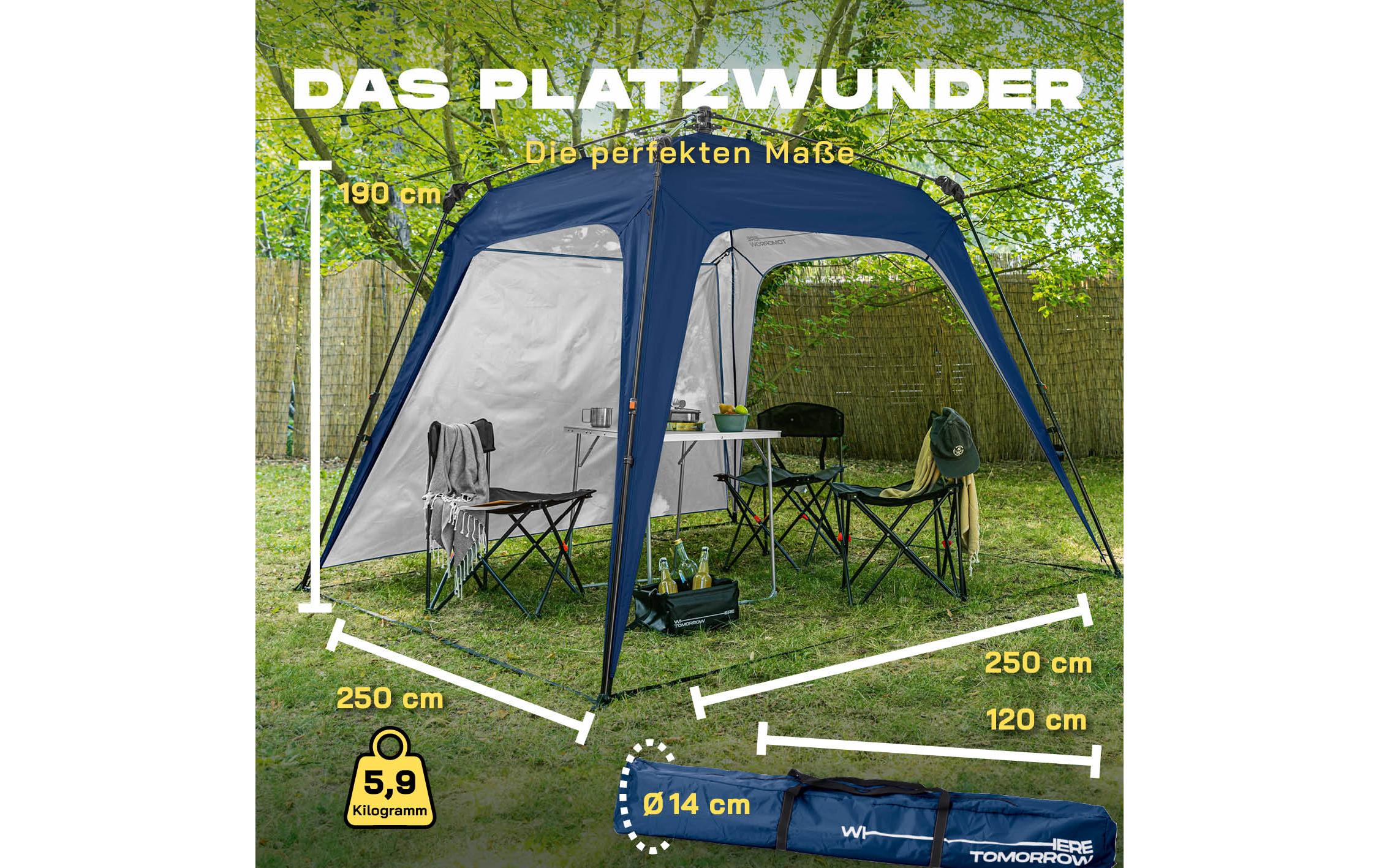 Where tomorrow Pavillon Pop Up - Blau
