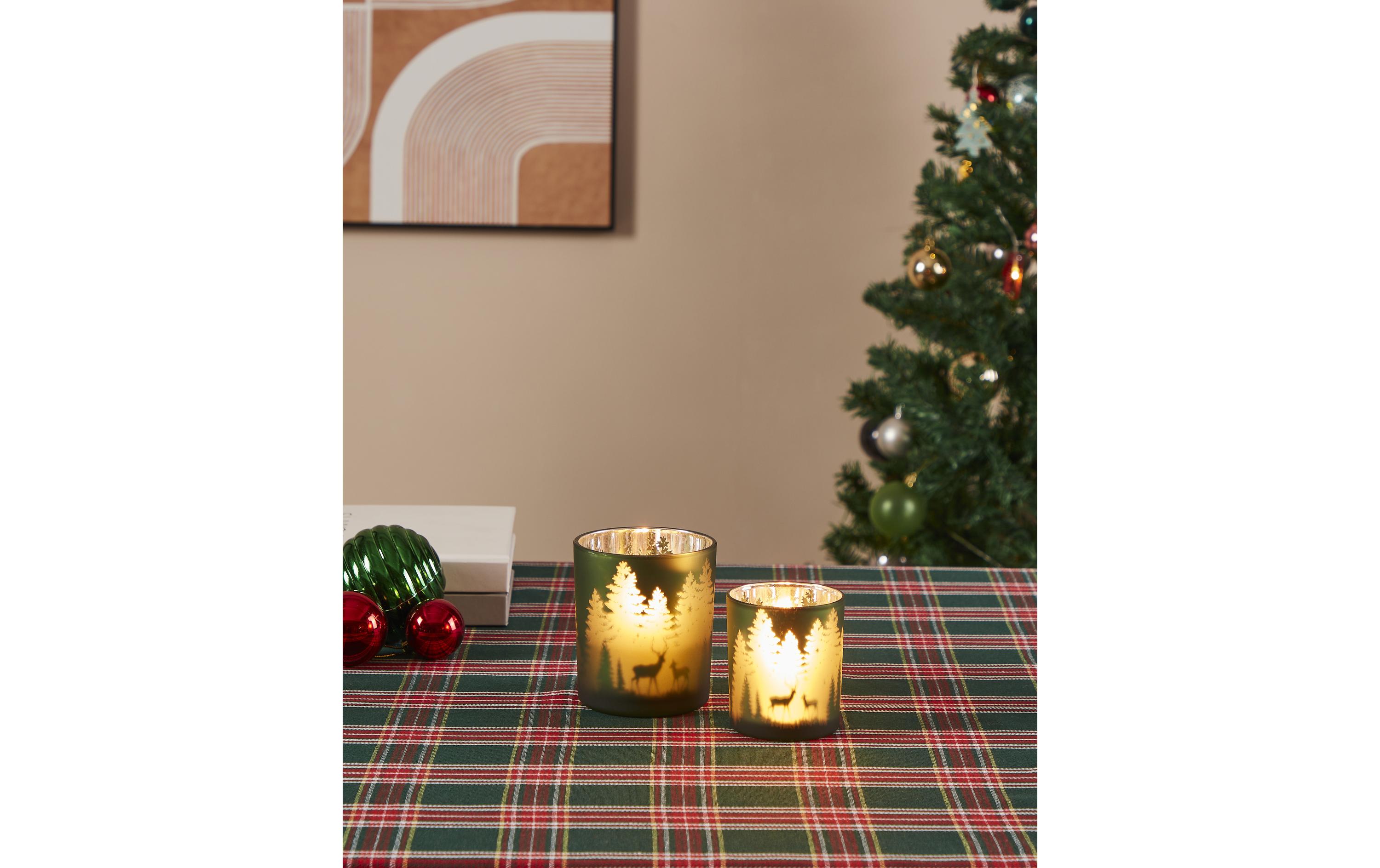 EGLO Winterlandschaft Lukut 8 cm Grün, Glas