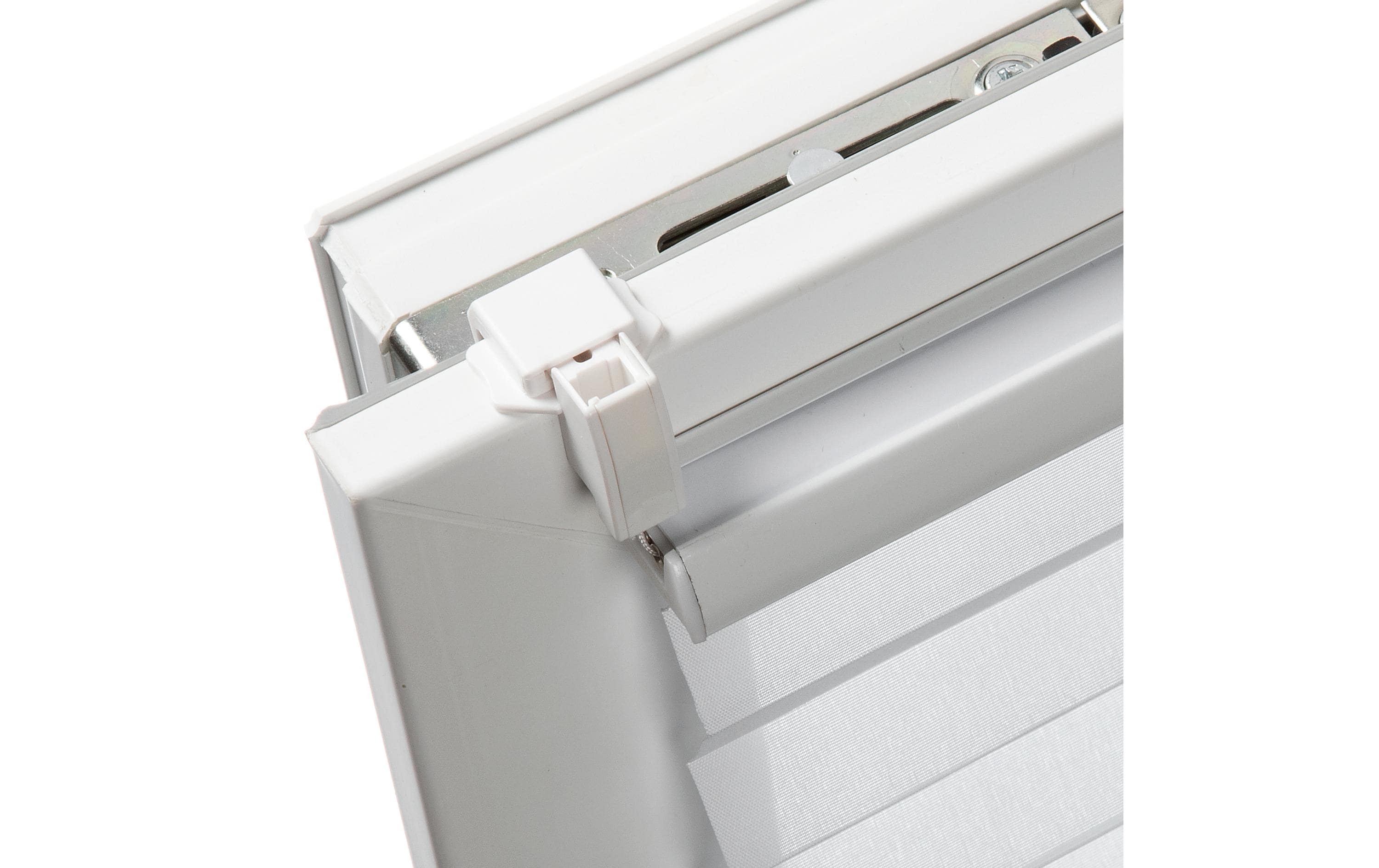 Gardinia Plissée Flowers & Plants Zweig 50 x 130 cm, Weiss