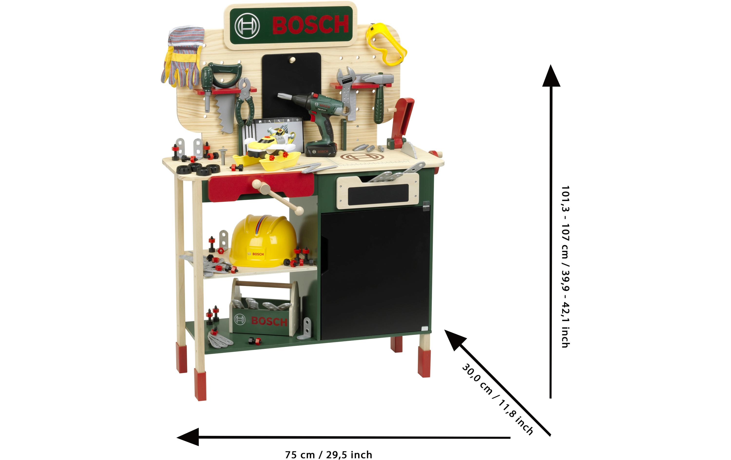 Klein-Toys Handwerker Bosch Holzwerkbank