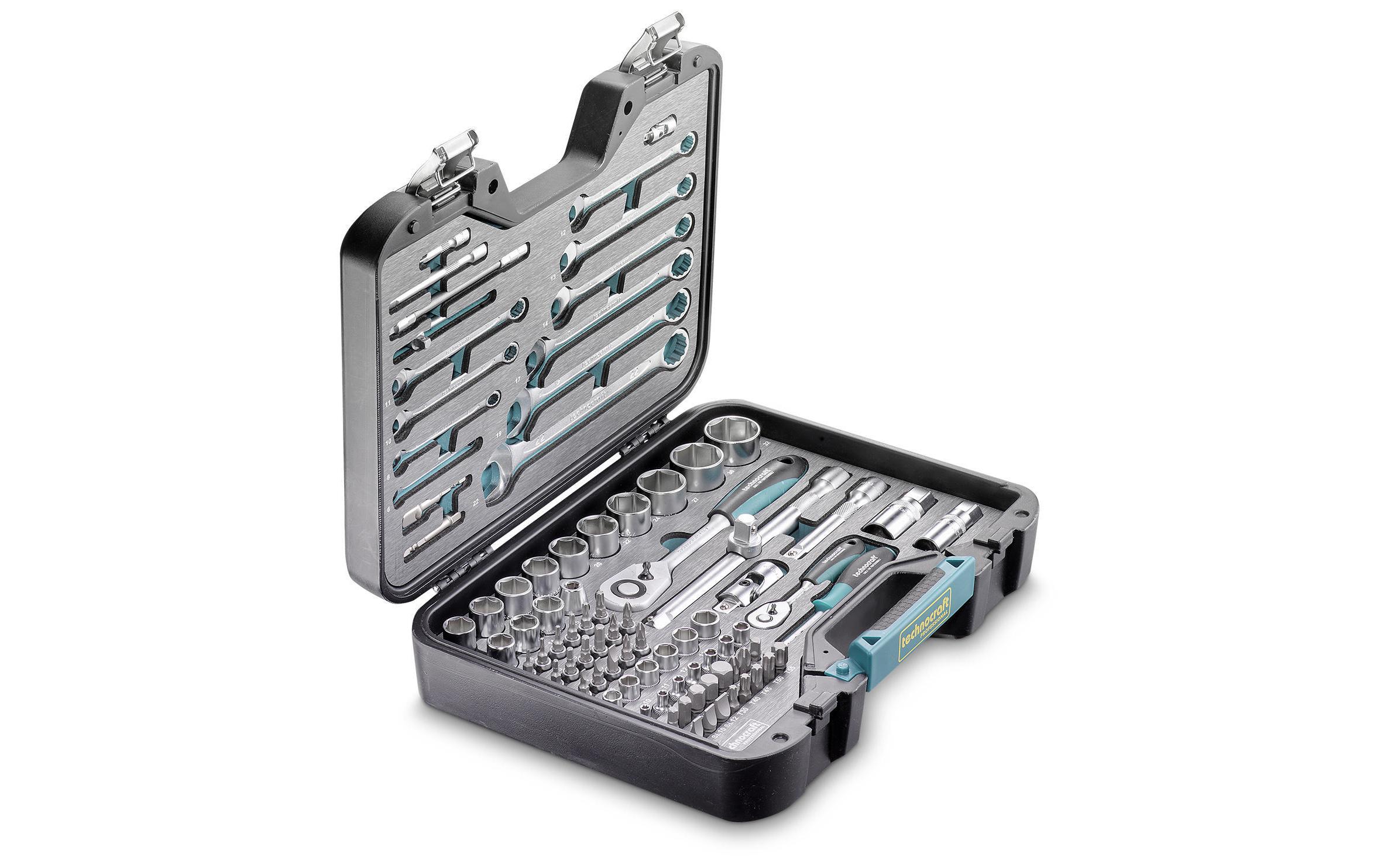 Technocraft Steckschlüssel-Set 1/4 + 1/2 86-teilig Technocraft Steckschlüssel-Set 1/4 + 1/2 86-teilig