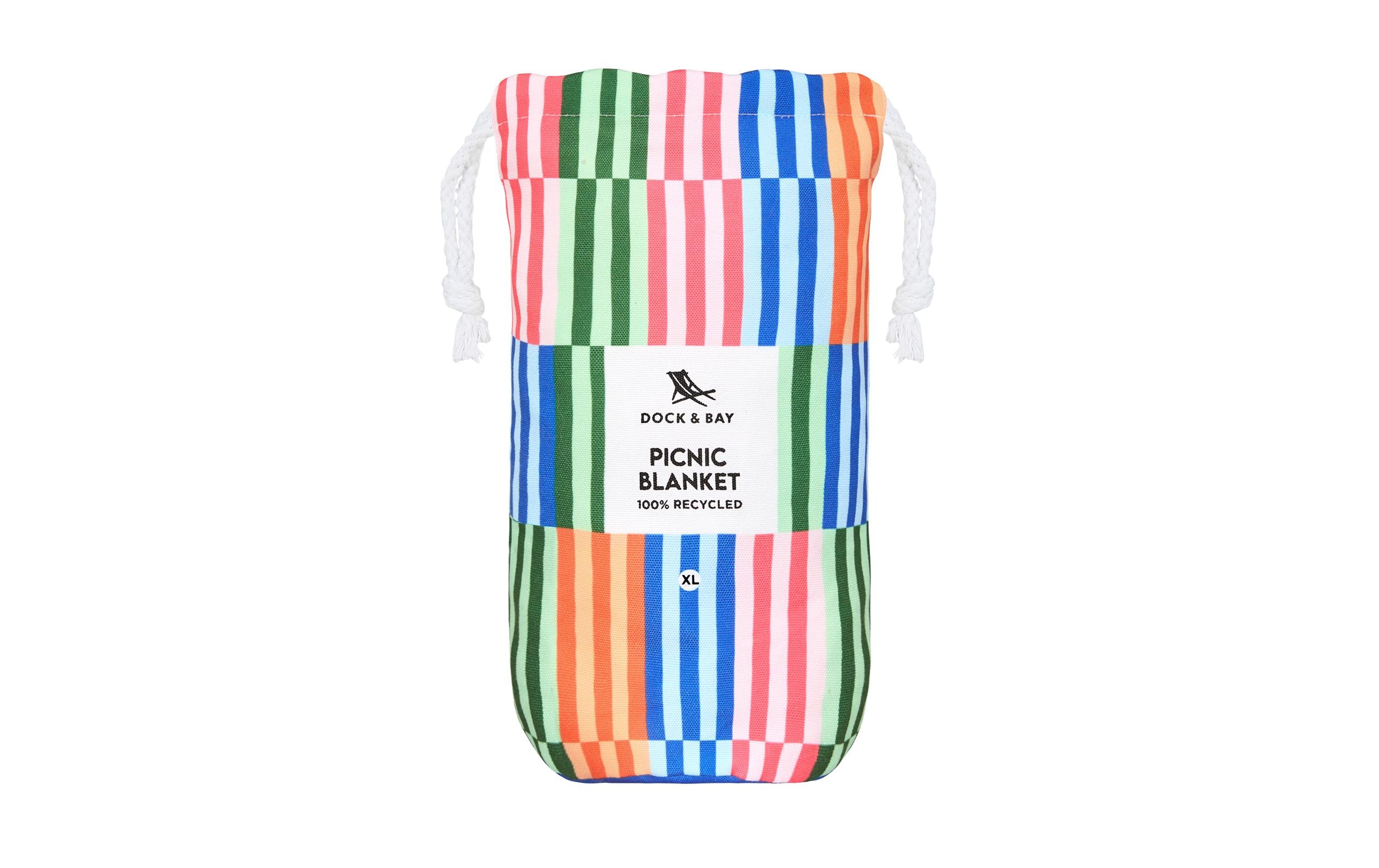 Dock & Bay Picknickdecke Sugar Sorbet 240 x 170 cm, Mehrfarbig