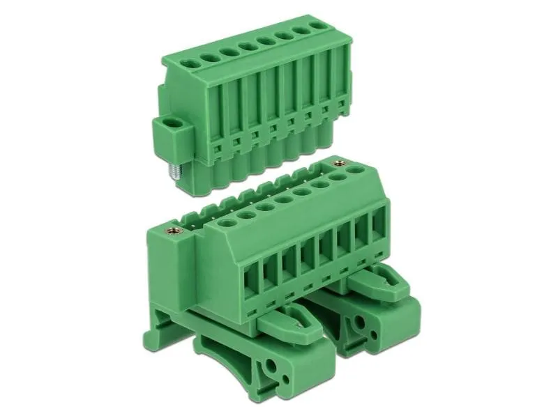 Delock Hutschiene/DIN Rail Terminalblock 8Pin Delock Hutschiene/DIN Rail Terminalblock 8Pin