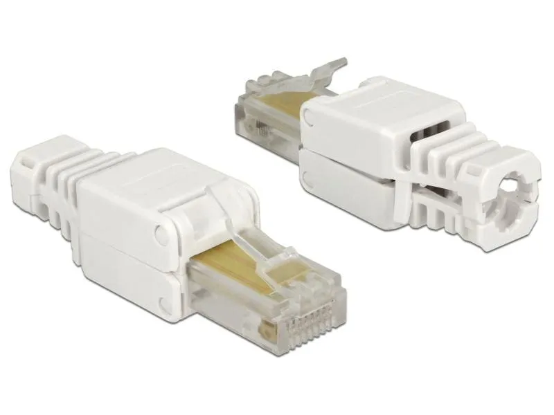 Delock Stecker RJ45 Cat.5e UTP 2 Stück, werkzeugfrei Delock Stecker RJ45 Cat.5e UTP 2 Stück, werkzeugfrei