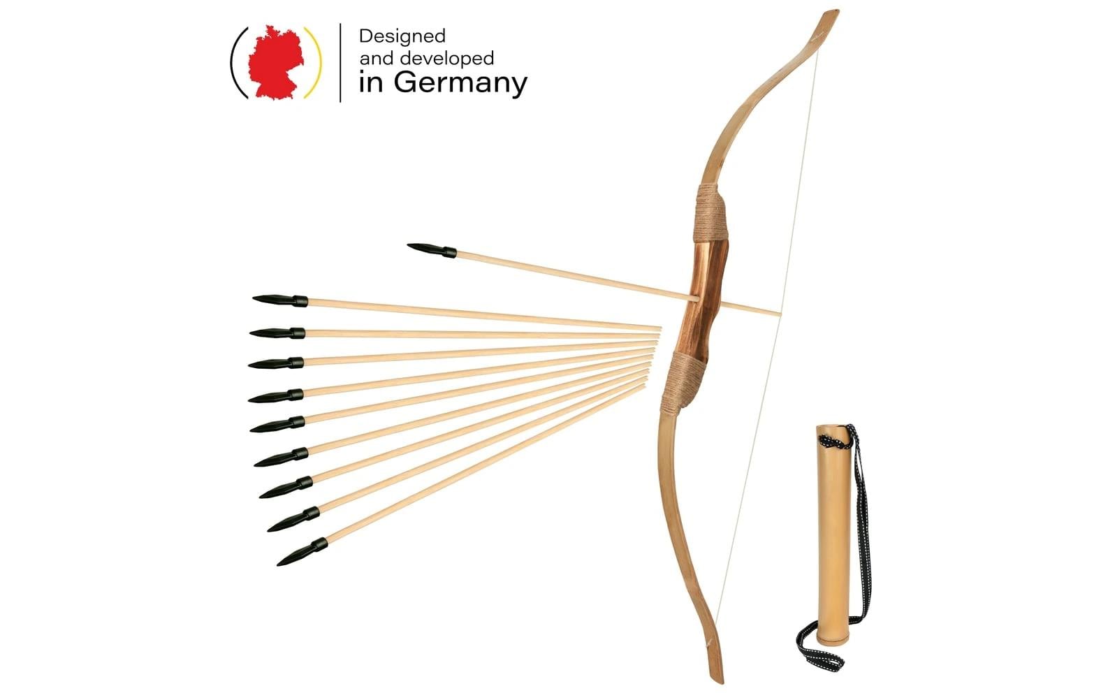 Bogenkönig Holzpfeile mit Gummispitze 20 Stück