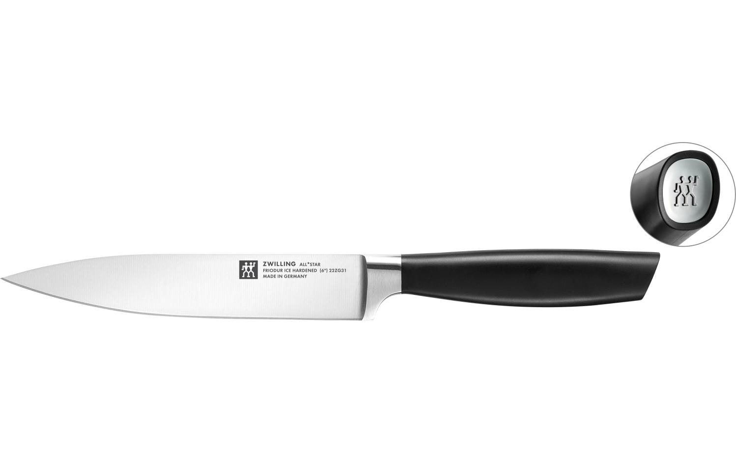 Zwilling Messerblock-Set mit Messer All Star Chromsilber, 7-teilig