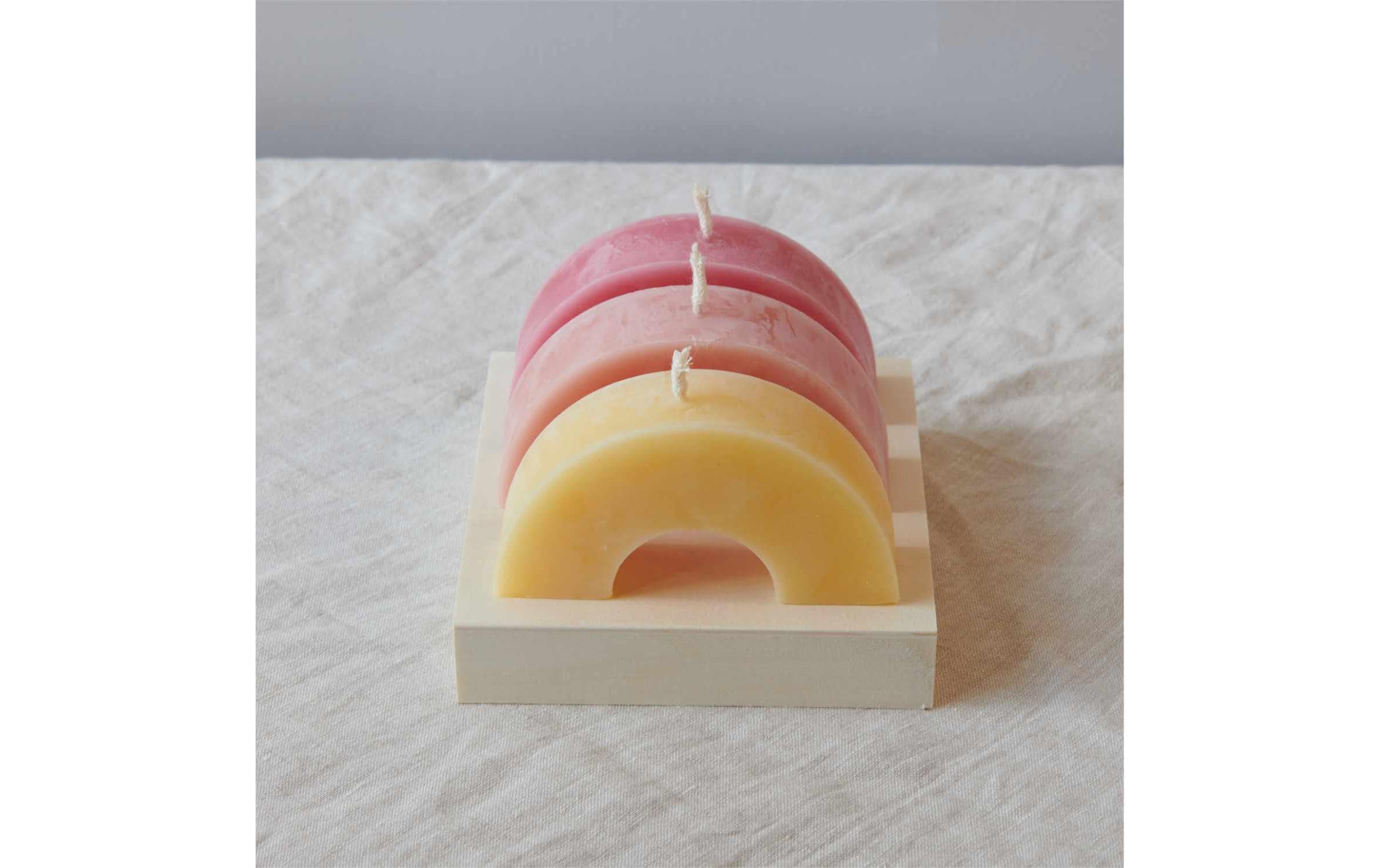 Rico Design Kerzengiessform Regenbogen flach, 118 x 69 x 30 mm