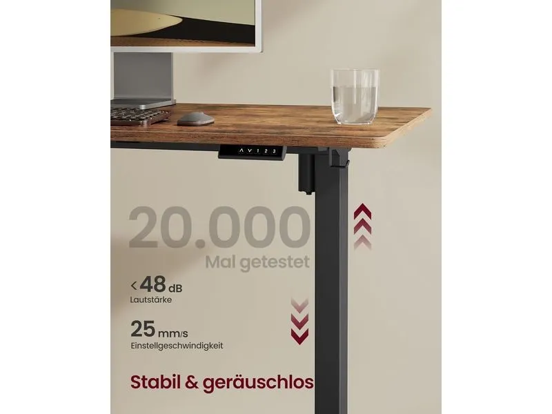 Songmics Tischgestell ohne Platte 72-120 cm, Schwarz Songmics Tischgestell ohne Platte 72-120 cm, Schwarz