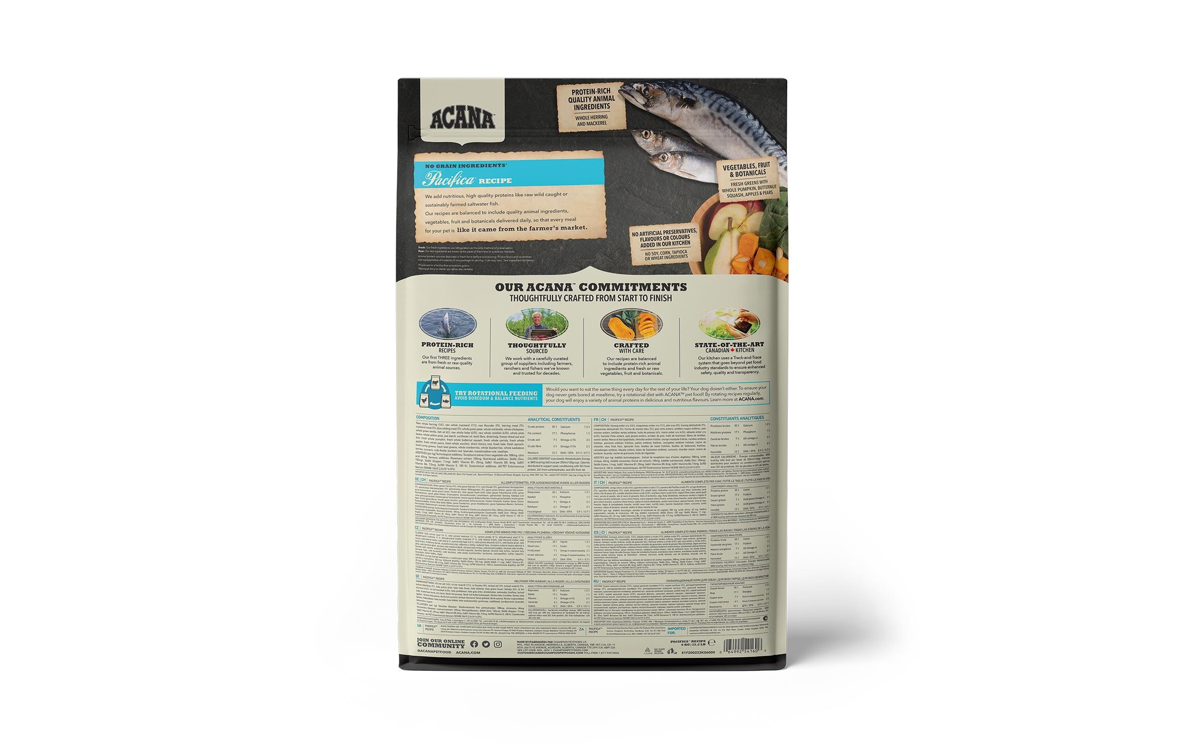 Acana Trockenfutter Regionals Pacifica Recipe, 6 kg