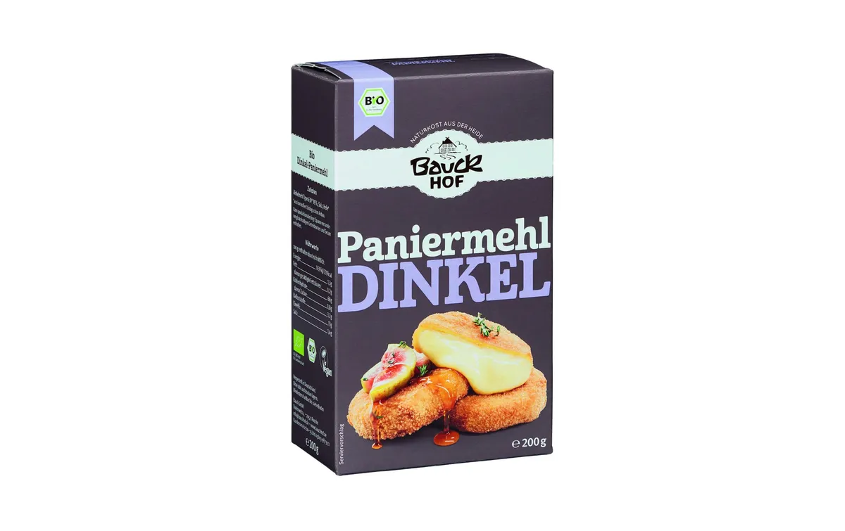 Bauck Mühle Bio Dinkel-Paniermehl 200 g Bauck Mühle Bio Dinkel-Paniermehl 200 g