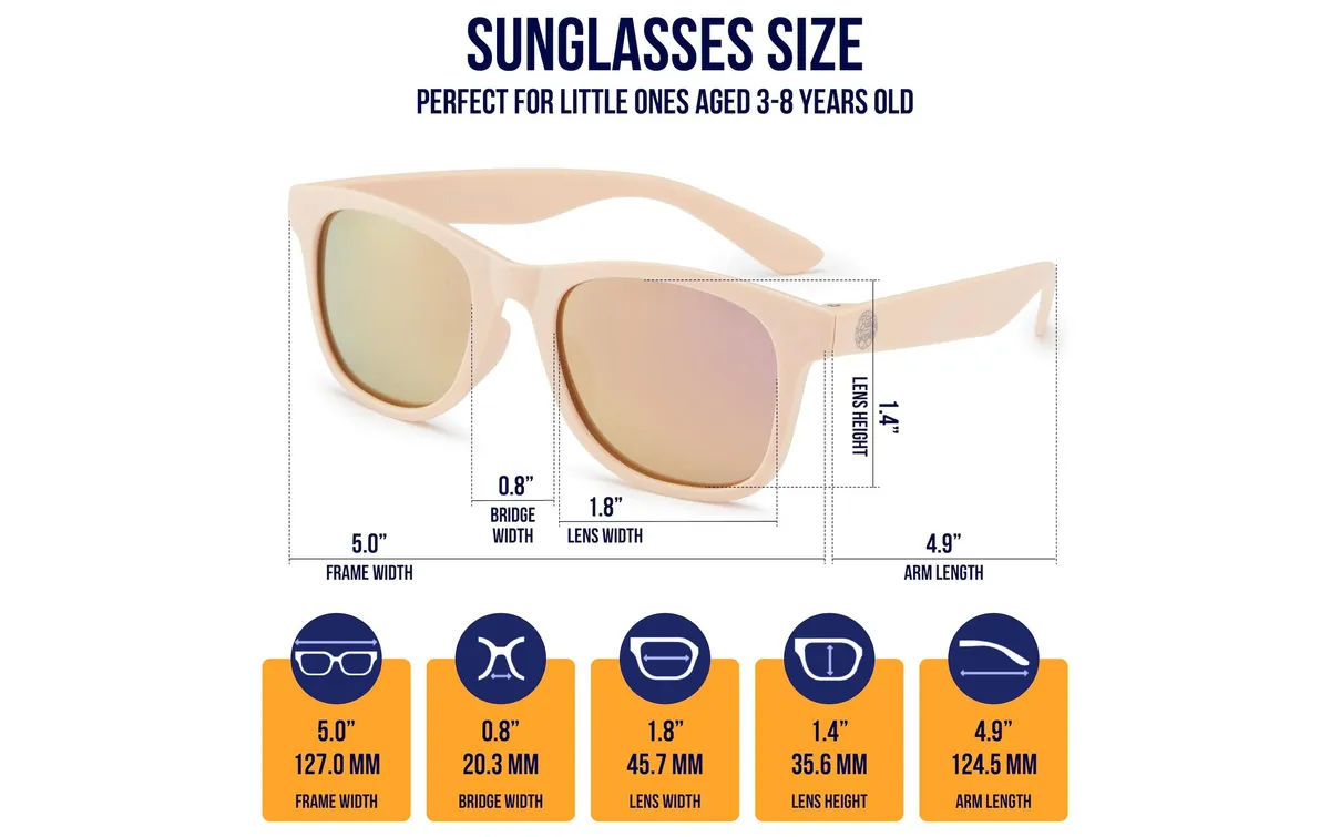 Baby Sunnies Kinder-Sonnenbrille mit Band Rosa