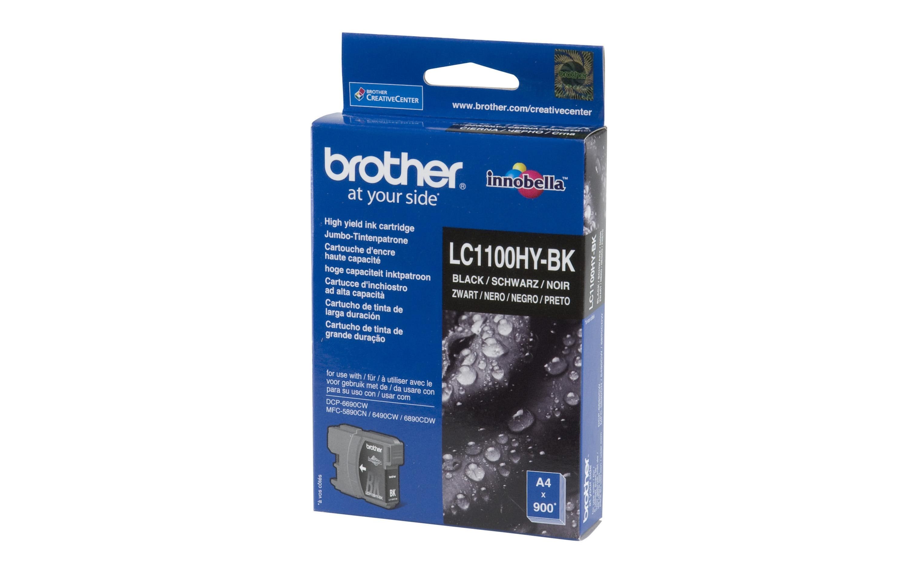 Brother Tinte LC-1100HYBK Black