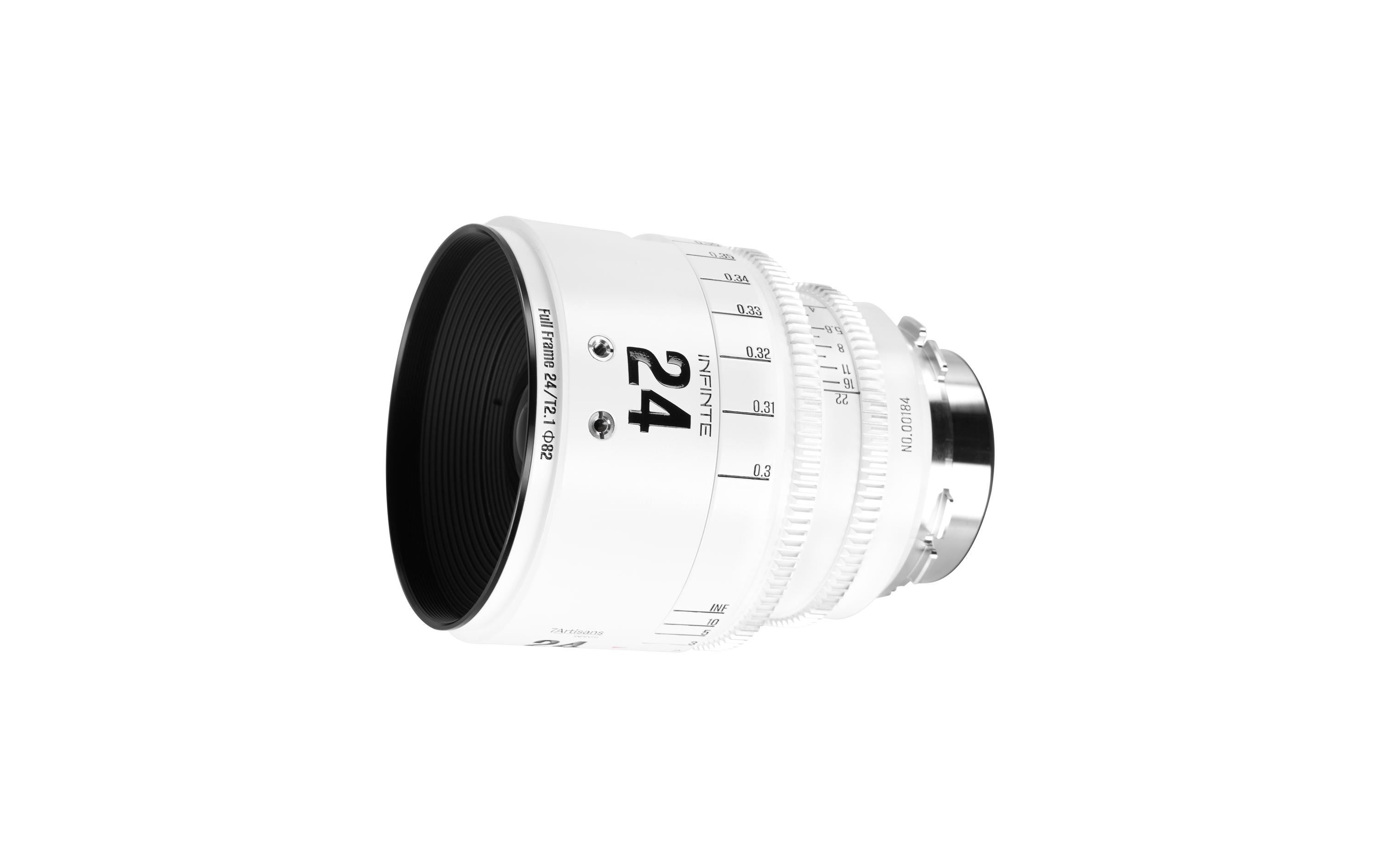 7Artisans Festbrennweite 24mm T/2.1 INFINTE Weiss – Arri PL