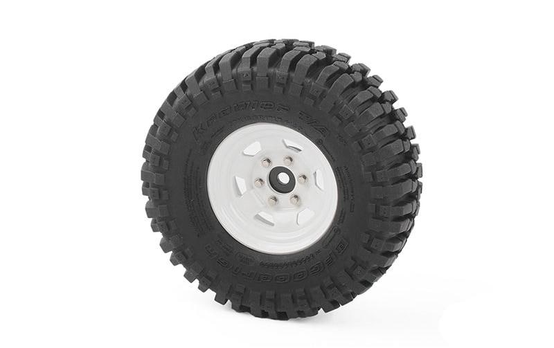 RC4WD Felgen Beadlock SR5 1.7 Stahl Weiss/Schwarz, 4 Stück