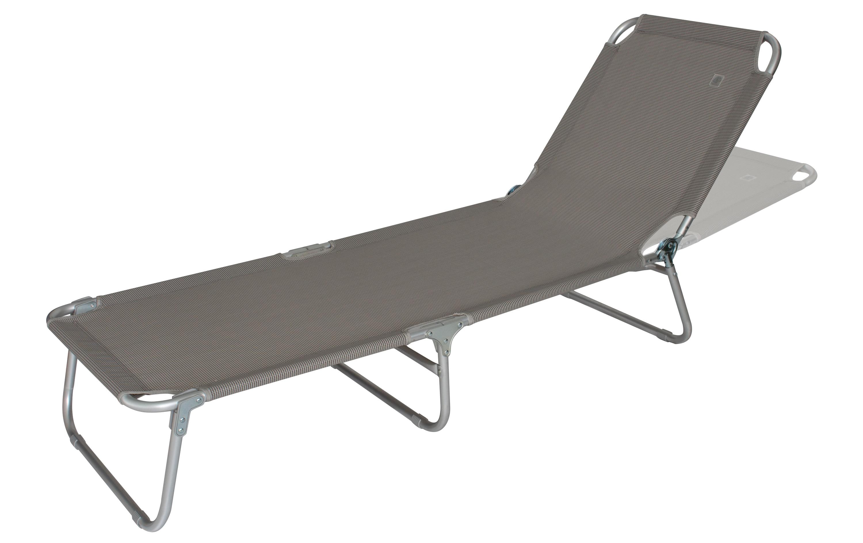 Eurotrail Liegestuhl Daytona Beach Dunkelgrau