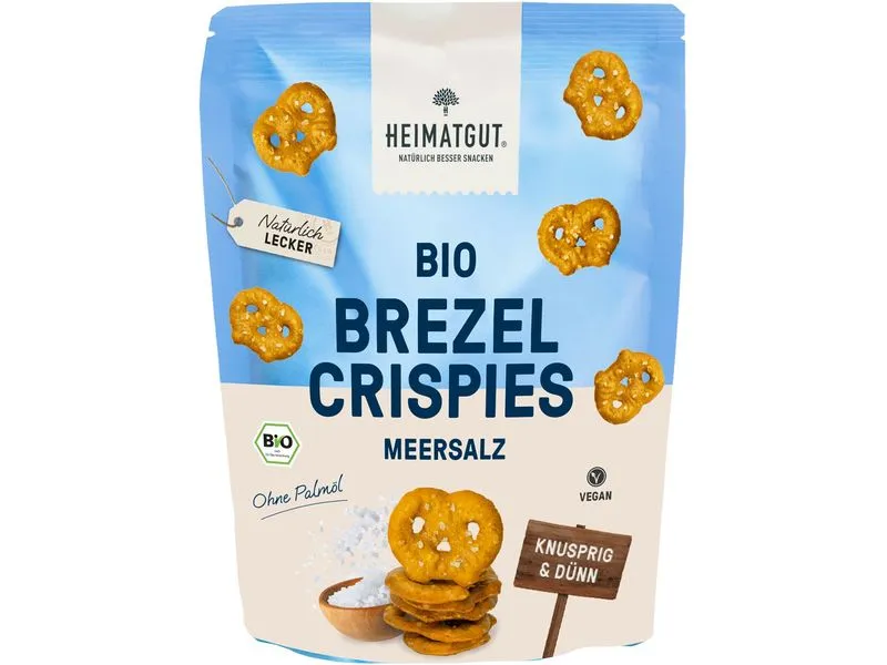 Heimatgut Brezel Crispies Meersalz 80 g Heimatgut Brezel Crispies Meersalz 80 g
