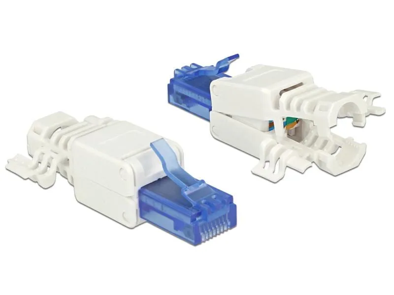 Delock Stecker RJ45 Cat.6A UTP werkzeugfrei, 2 Stück Delock Stecker RJ45 Cat.6A UTP werkzeugfrei, 2 Stück