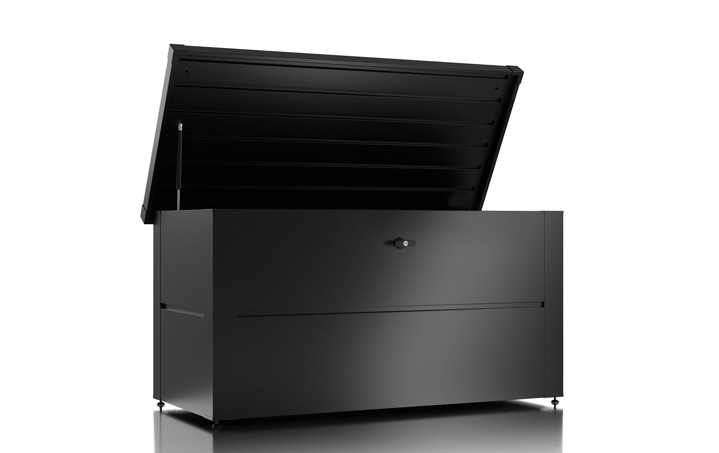 Colibri Gartenbox S mit Schloss, 135 x 65 x 73 cm, Anthrazit Colibri Gartenbox S mit Schloss, 135 x 65 x 73 cm, Anthrazit